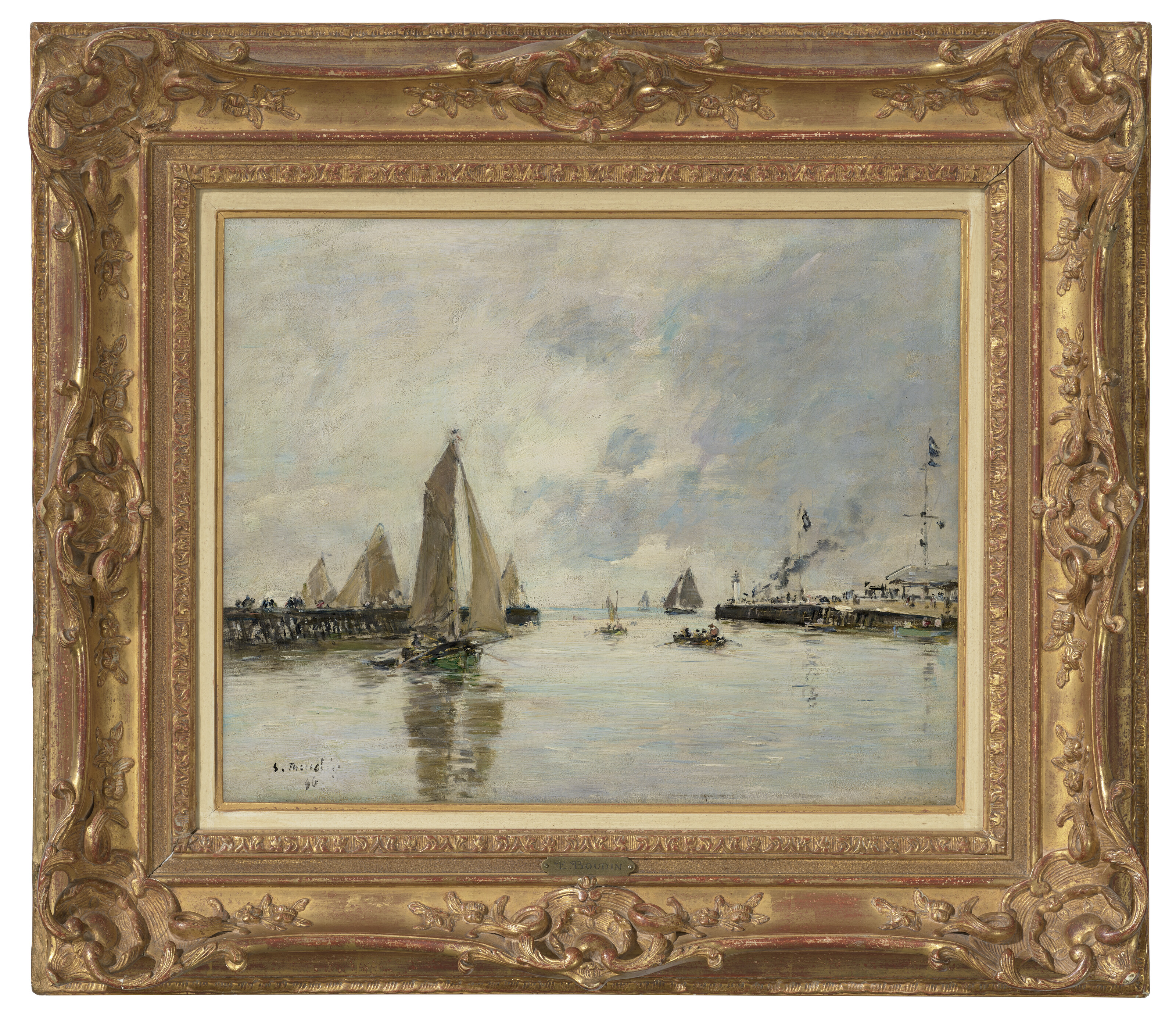 Eugène Boudin — Трувиль, Ле-Жете, Маре-хот, изображение 3
