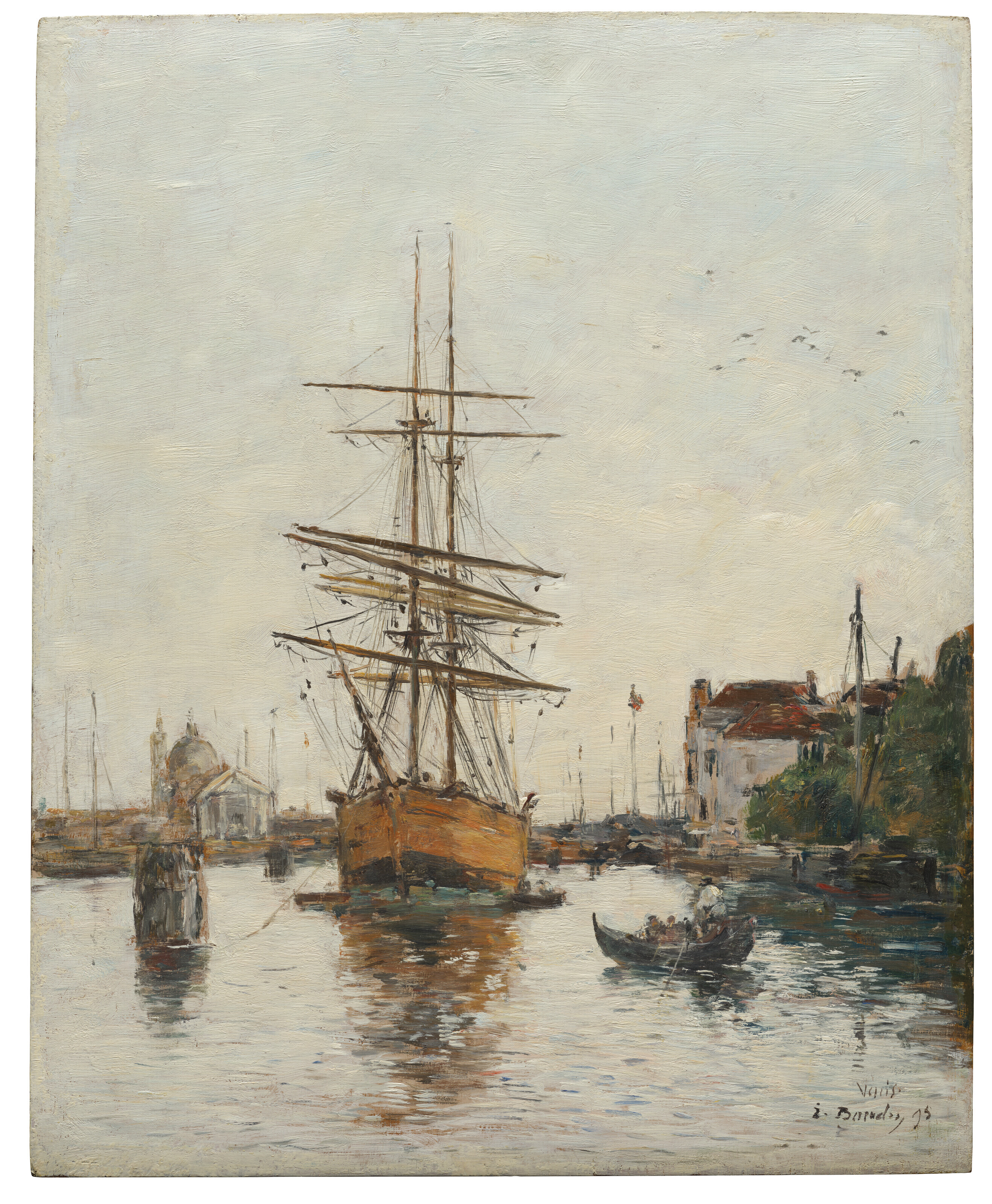 Eugène Boudin — Венеция, набережная Джудекки, изображение 2