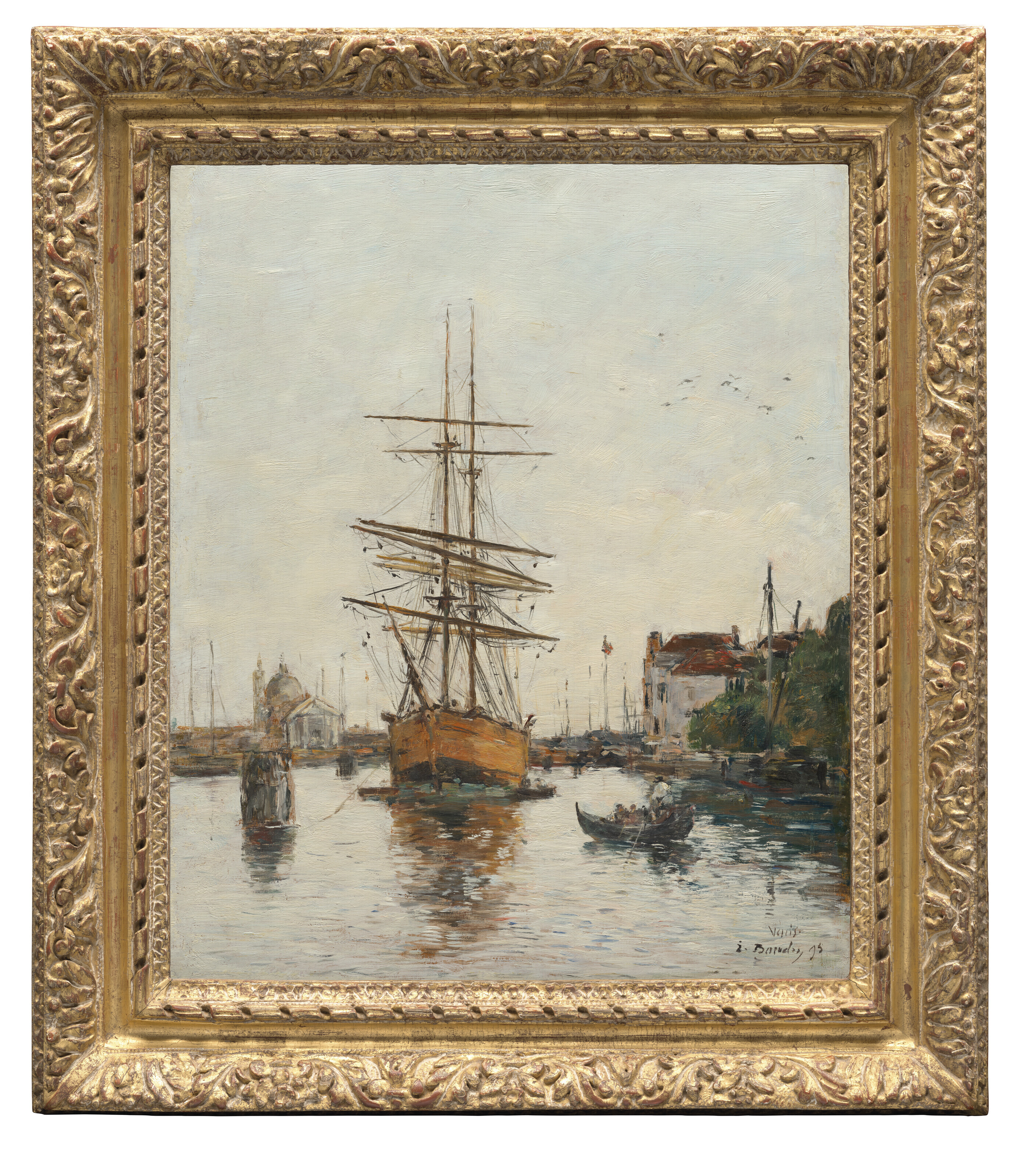 Eugène Boudin — Венеция, набережная Джудекки, изображение 4
