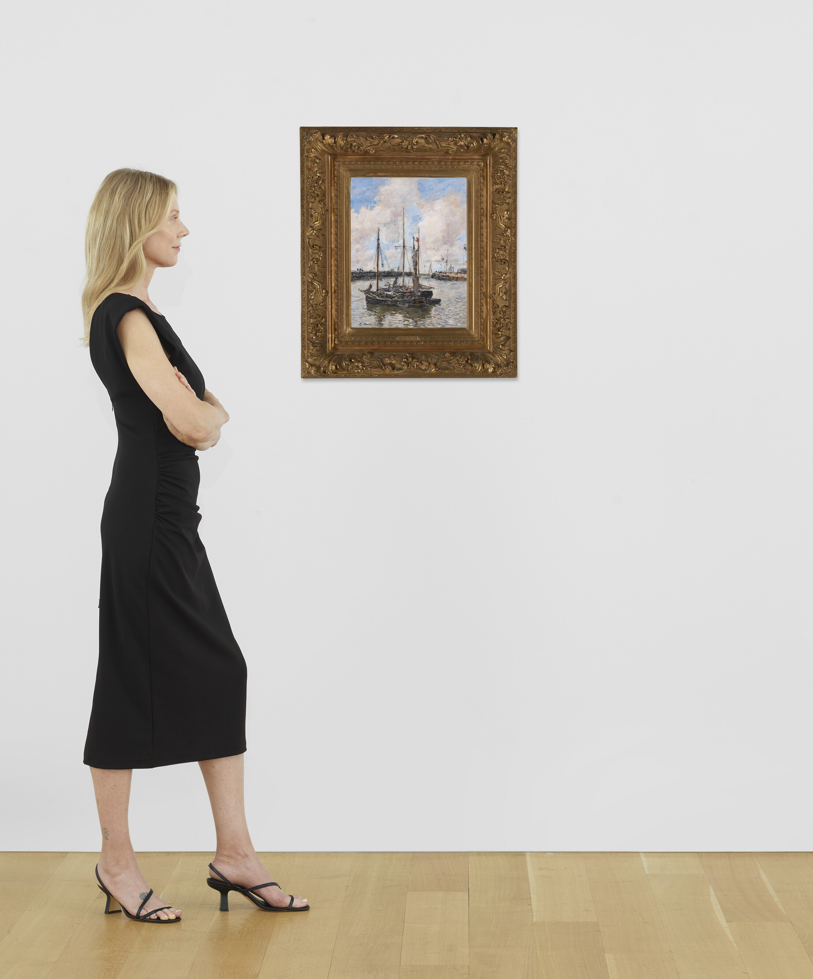 Eugène Boudin — Вход в порт Трувиля, изображение 4