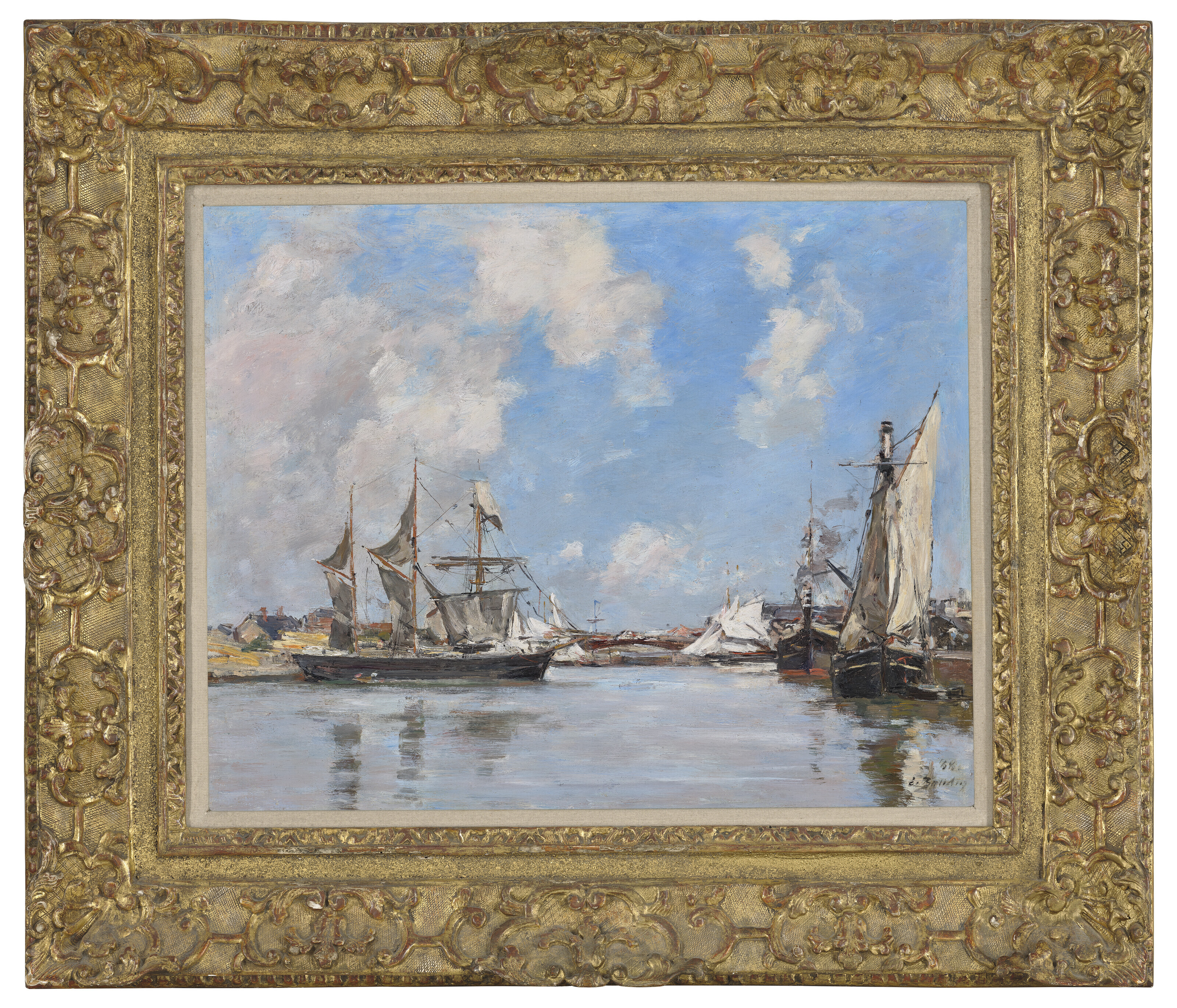 Eugène Boudin — Довиль. Ле Бассен, изображение 2