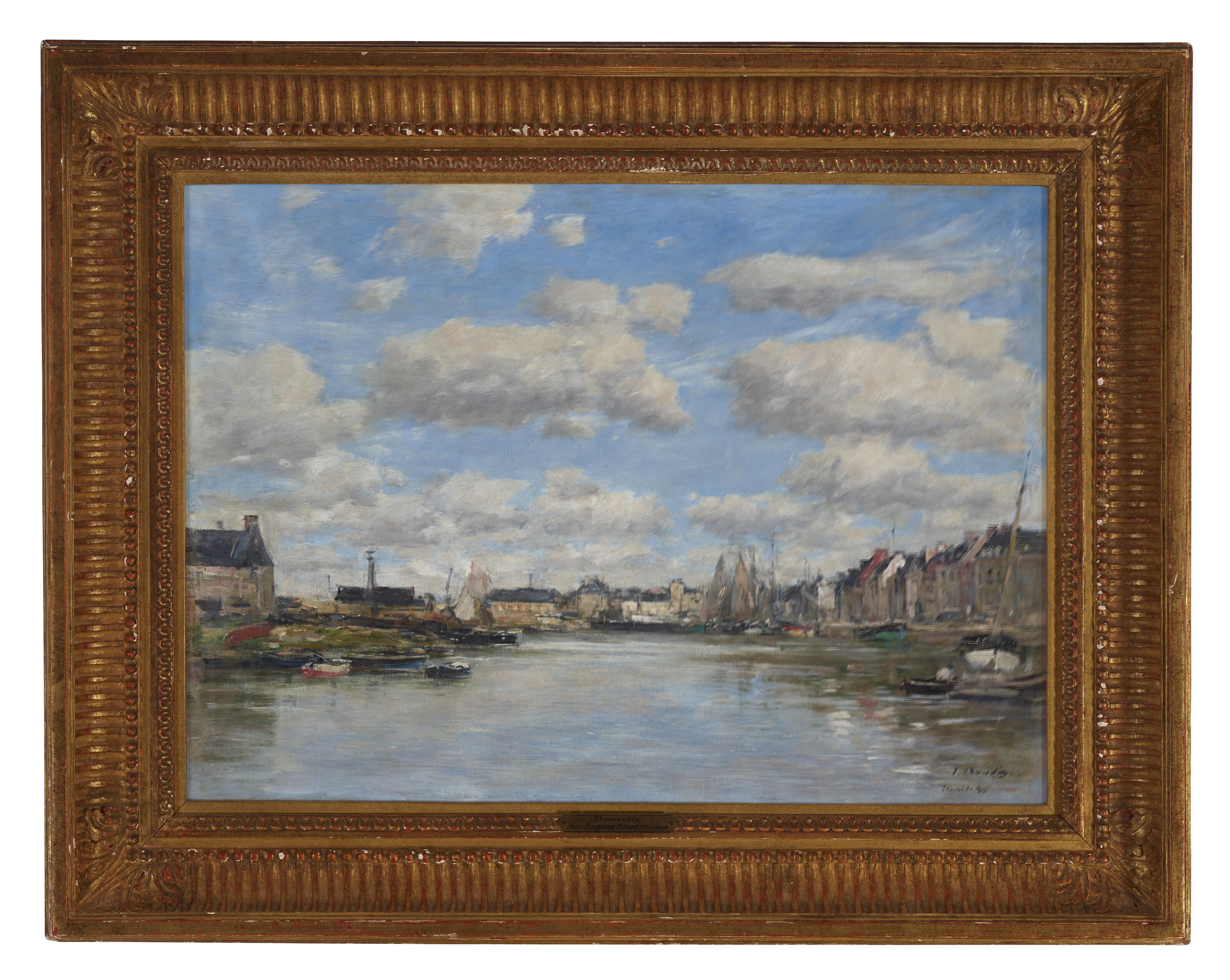 Eugène Boudin — Трувиль, Ле-Порт, изображение 3