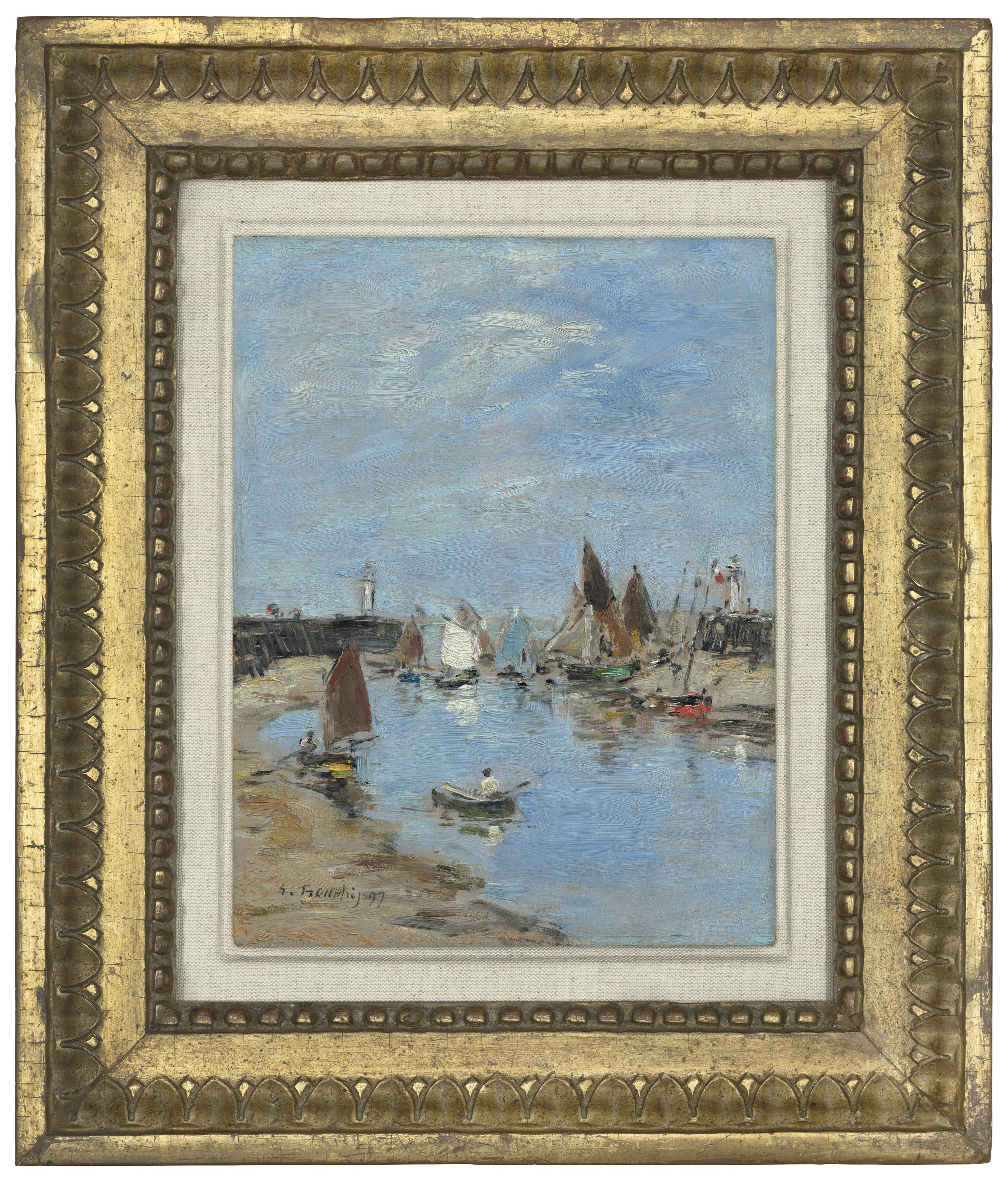 Eugène Boudin — Трувиль. Лес журавлей, Мари-Бассе, изображение 2