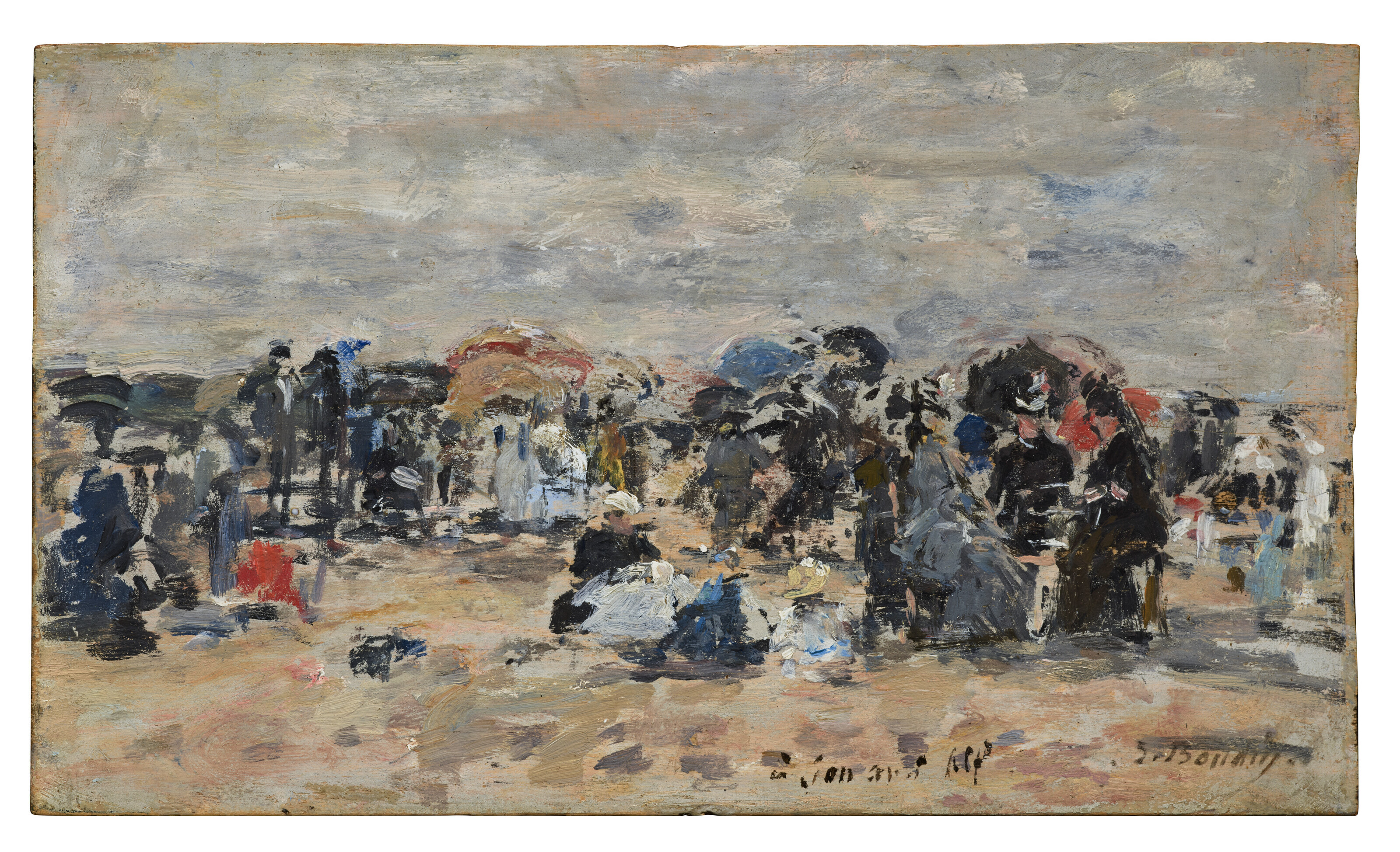 Eugène Boudin — Трувиль, Сцена на пляже