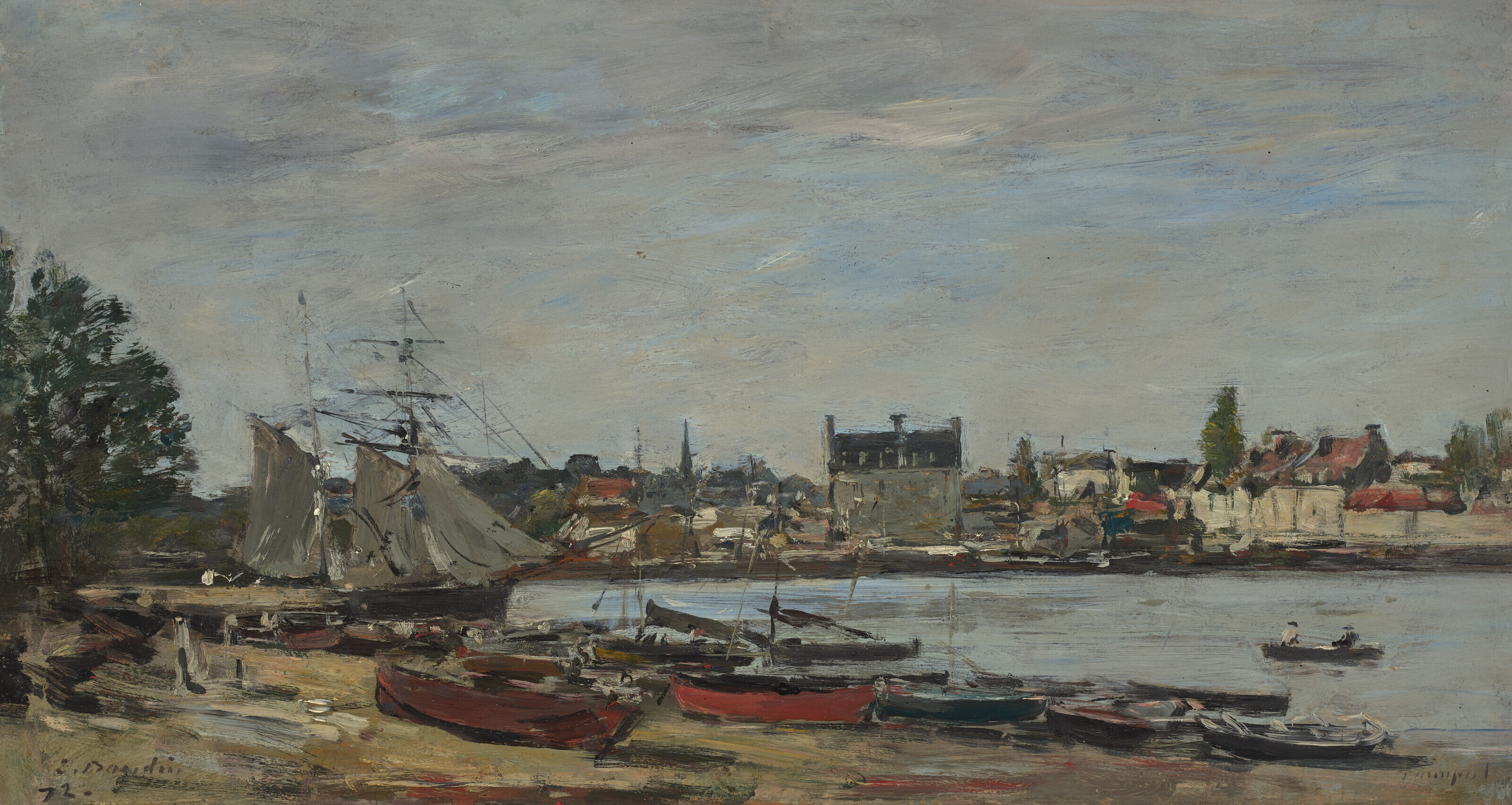 Eugène Boudin — Пемполь, порт-эт-Вилль, изображение 1