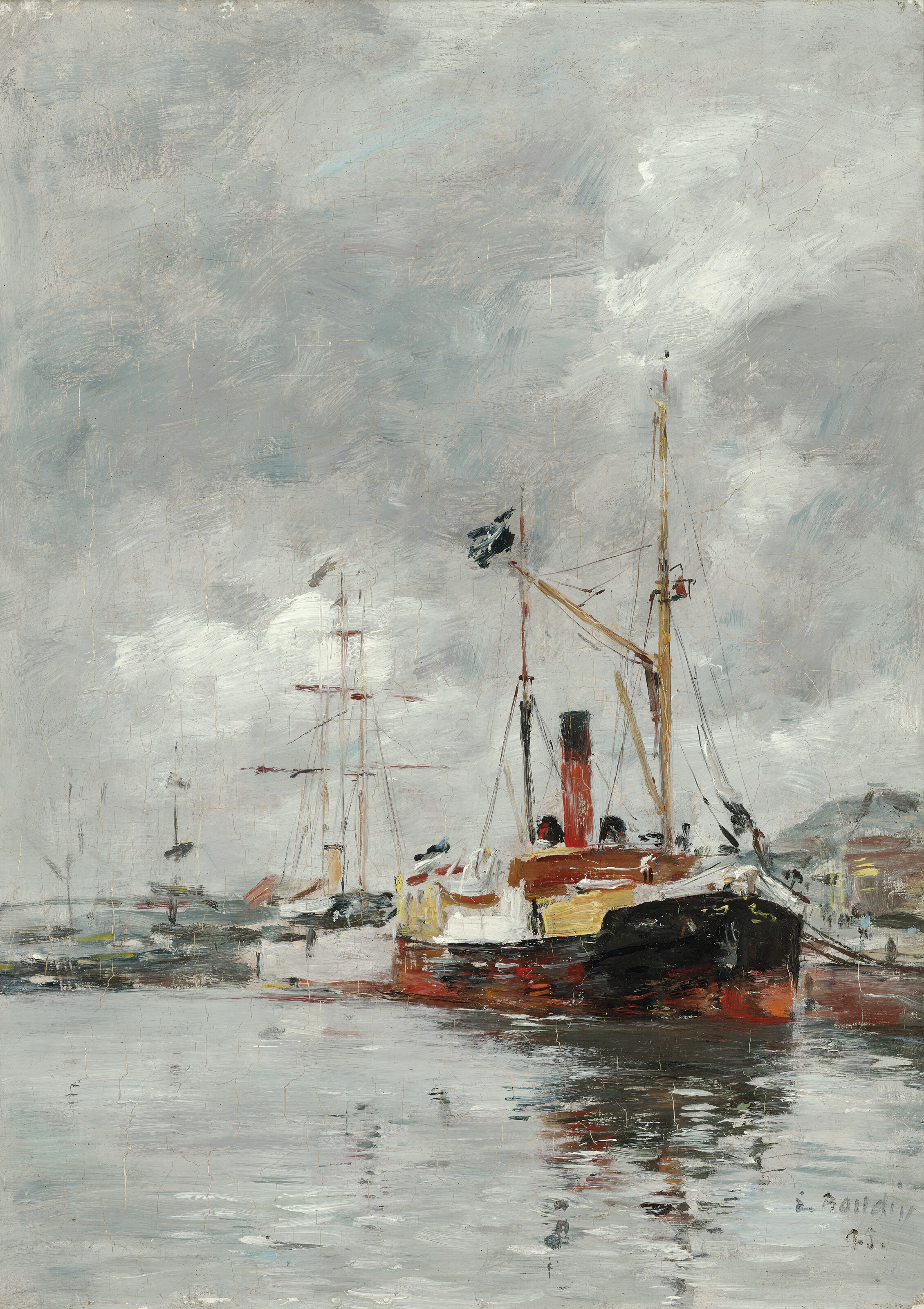 Eugène Boudin — Монета в бассейне Довиля