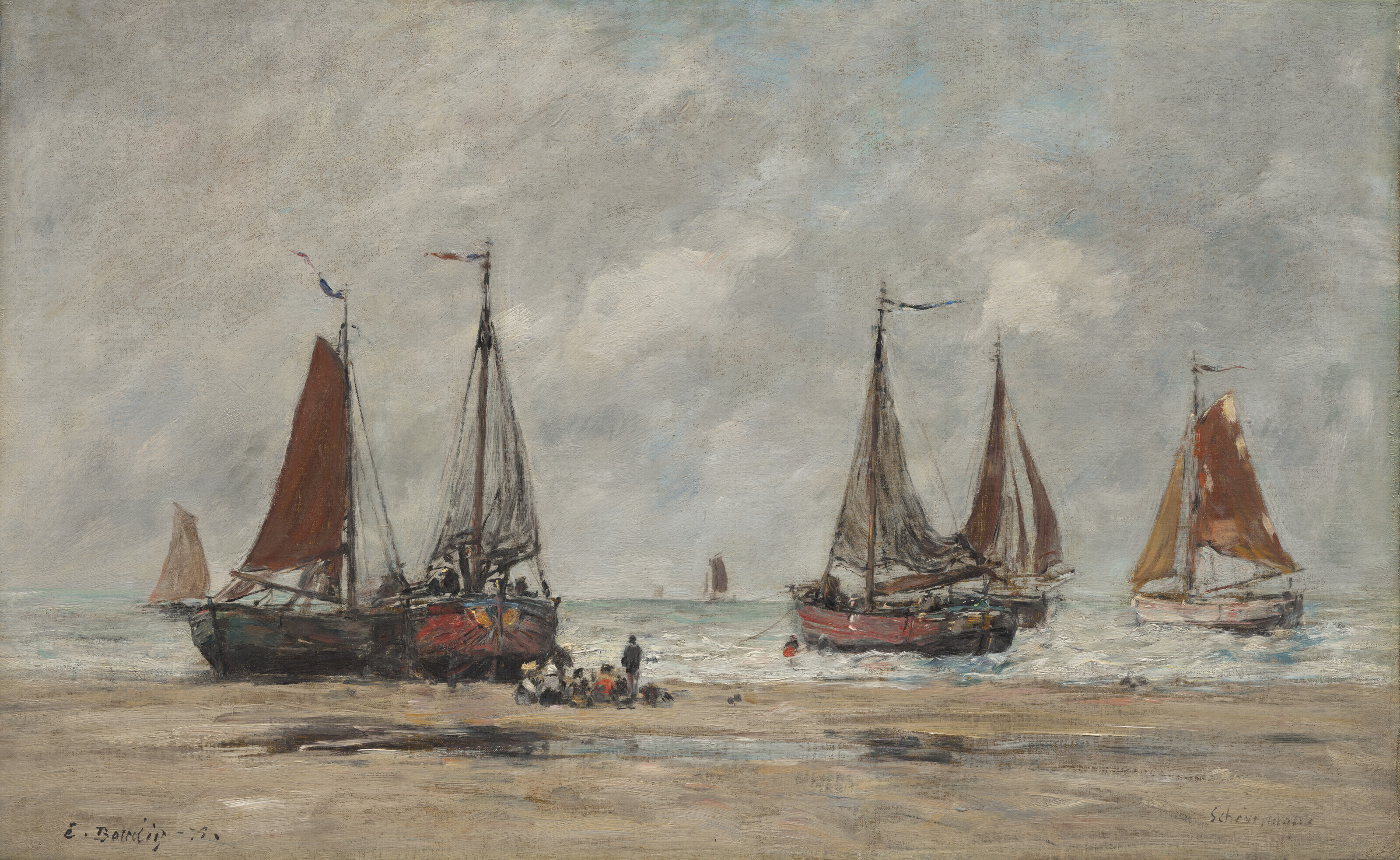 Eugène Boudin — Поле битвы в пешем строю, изображение 1