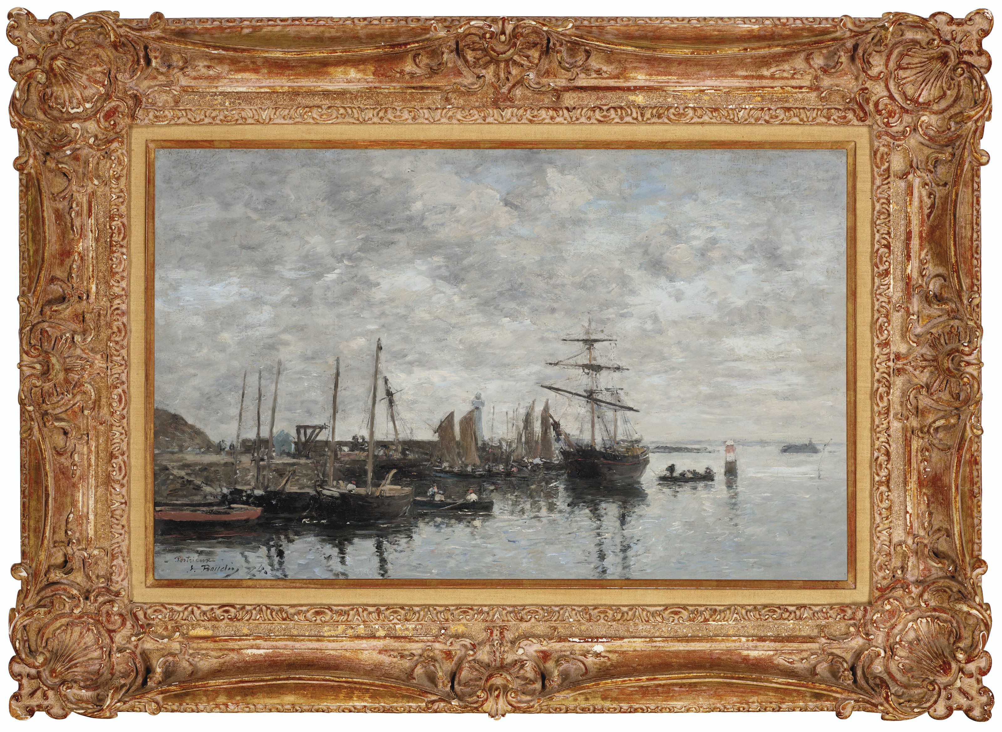 Eugène Boudin — Портрие, ле-порт, изображение 2