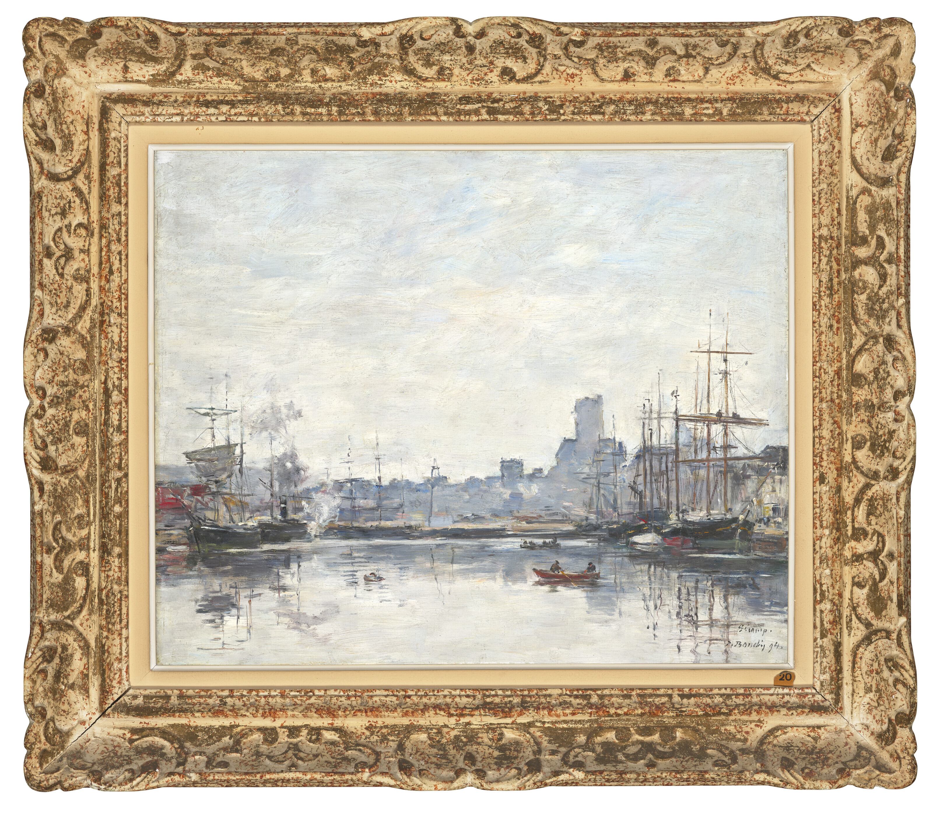 Eugène Boudin — Фекан, временный порт Бруйяр, изображение 4