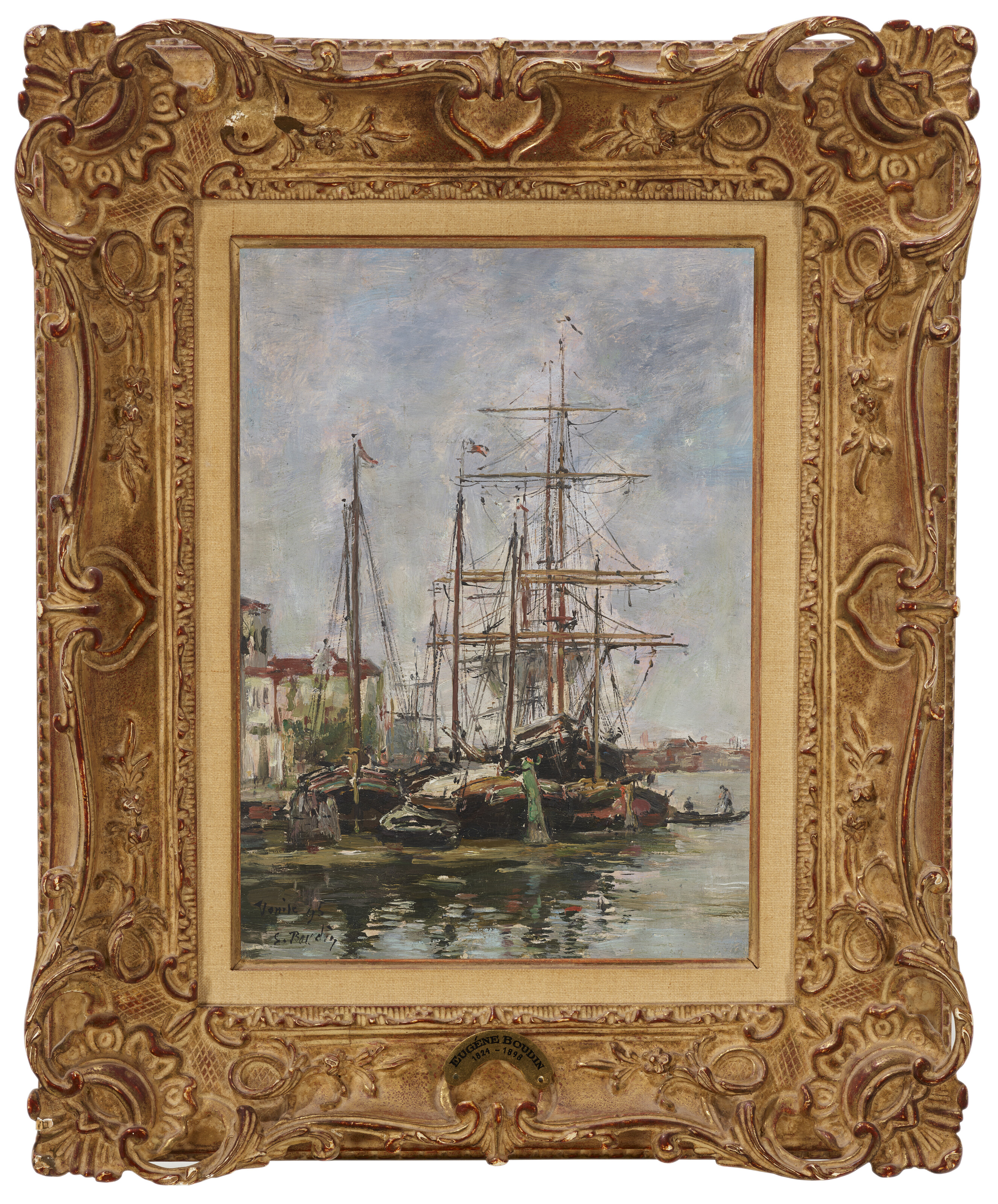 Eugène Boudin — Венеция, набережная Дуэн, изображение 3