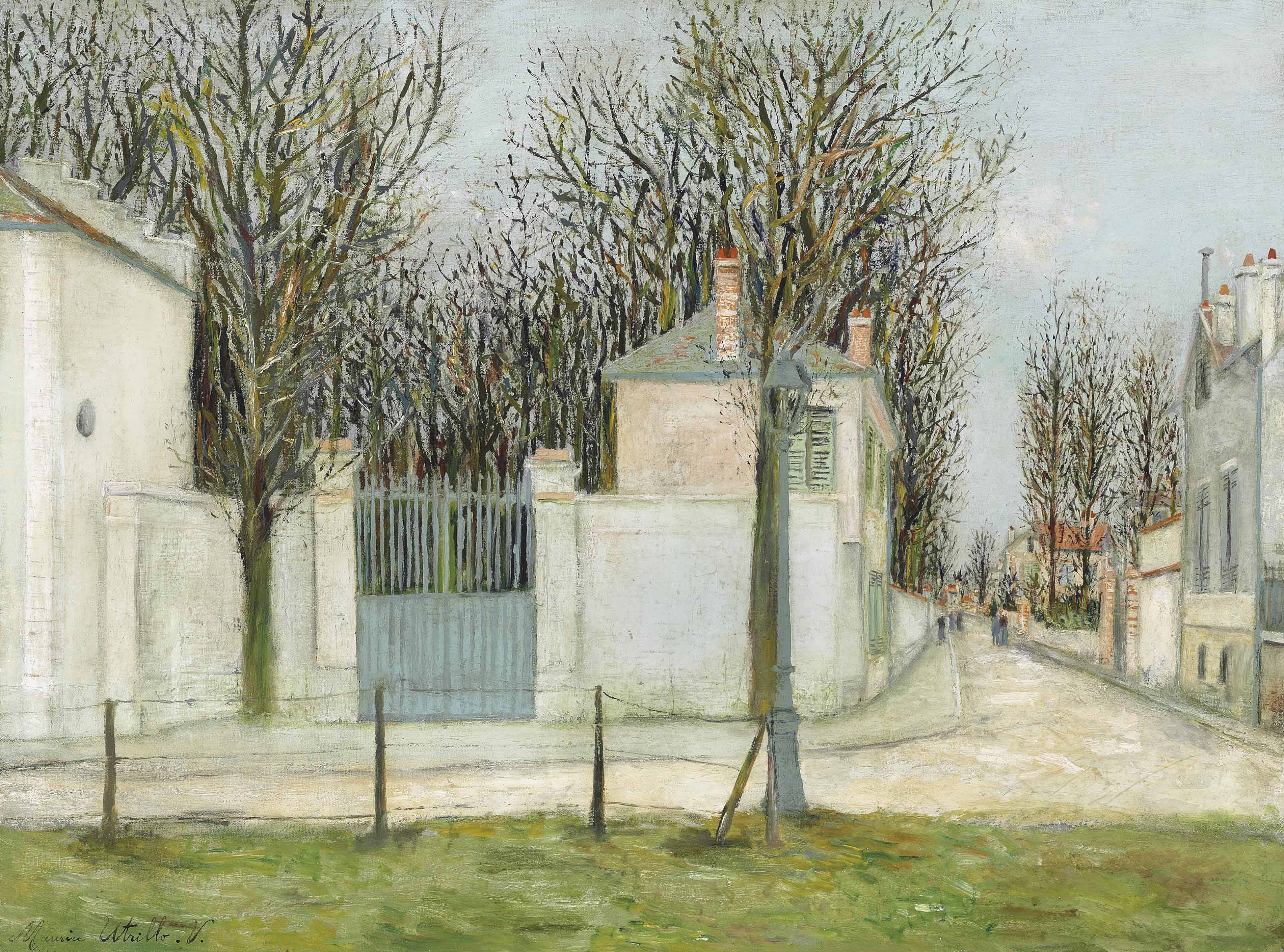Eugène Boudin — Вход в замок Серне, улица Маженди-а-Саннуа (Валь-д'Уаз)