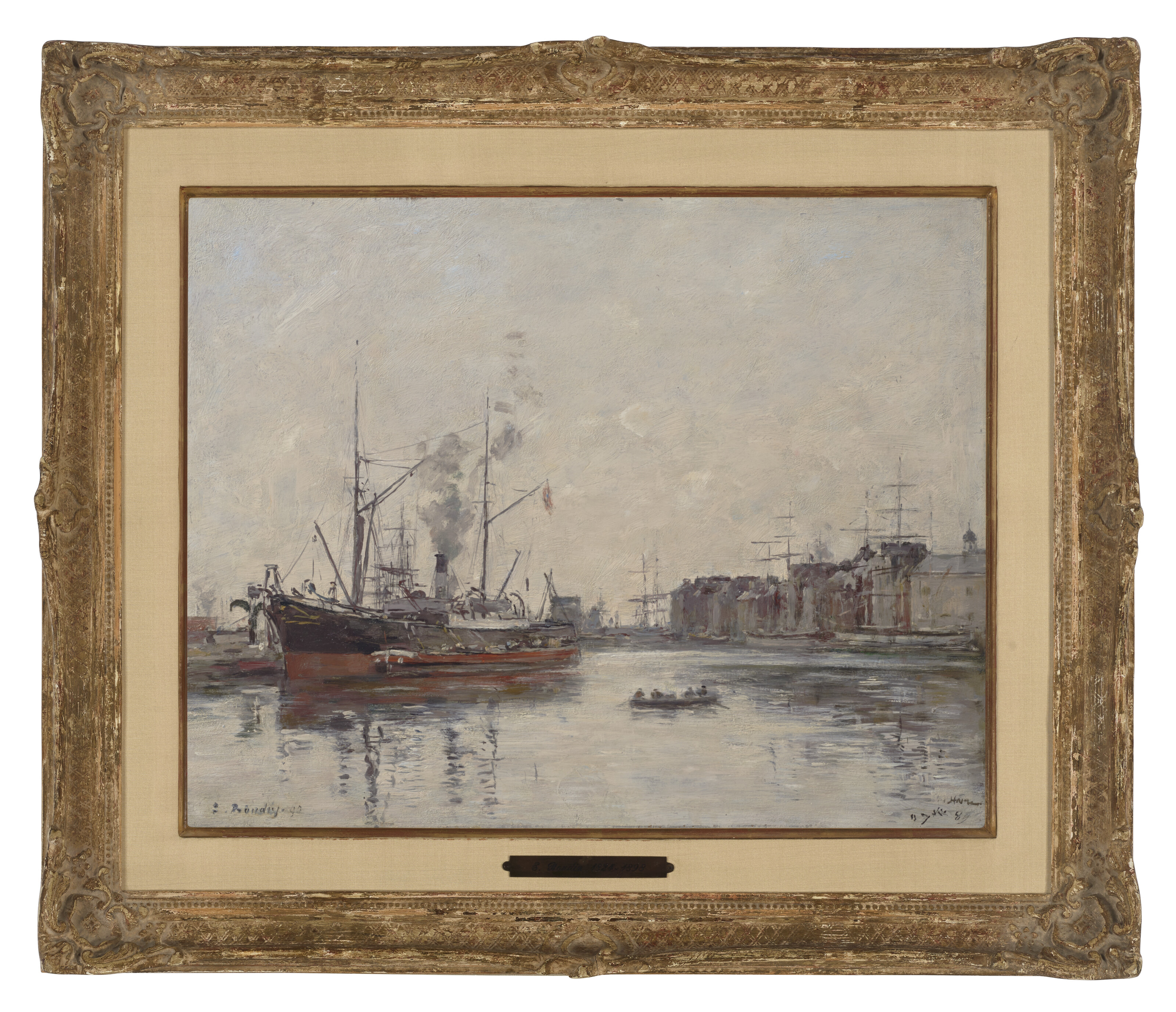 Eugène Boudin — Гавр, Бассейн реки Барр, изображение 3