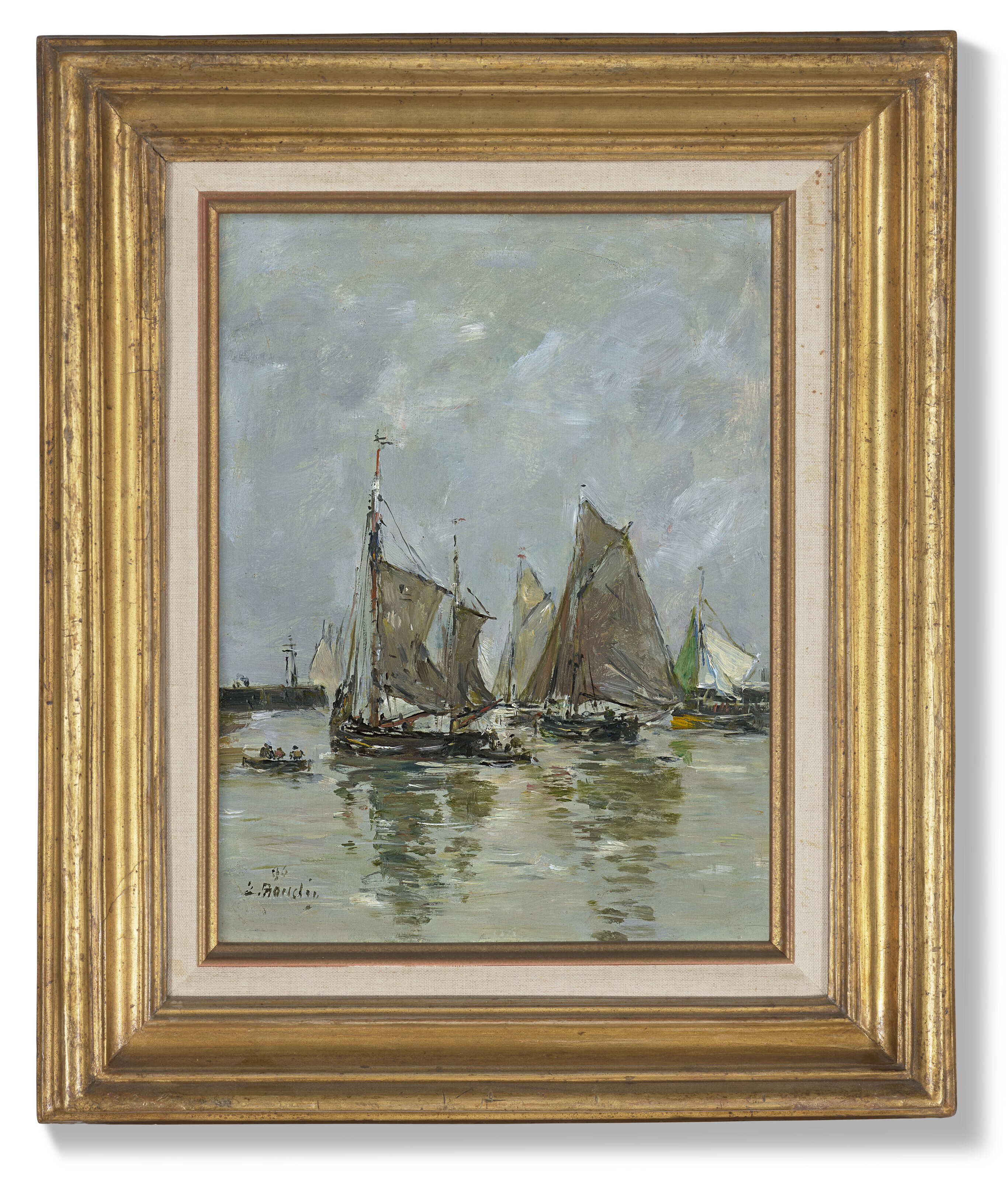 Eugène Boudin — Трувиль, поселение сардинцев, изображение 2