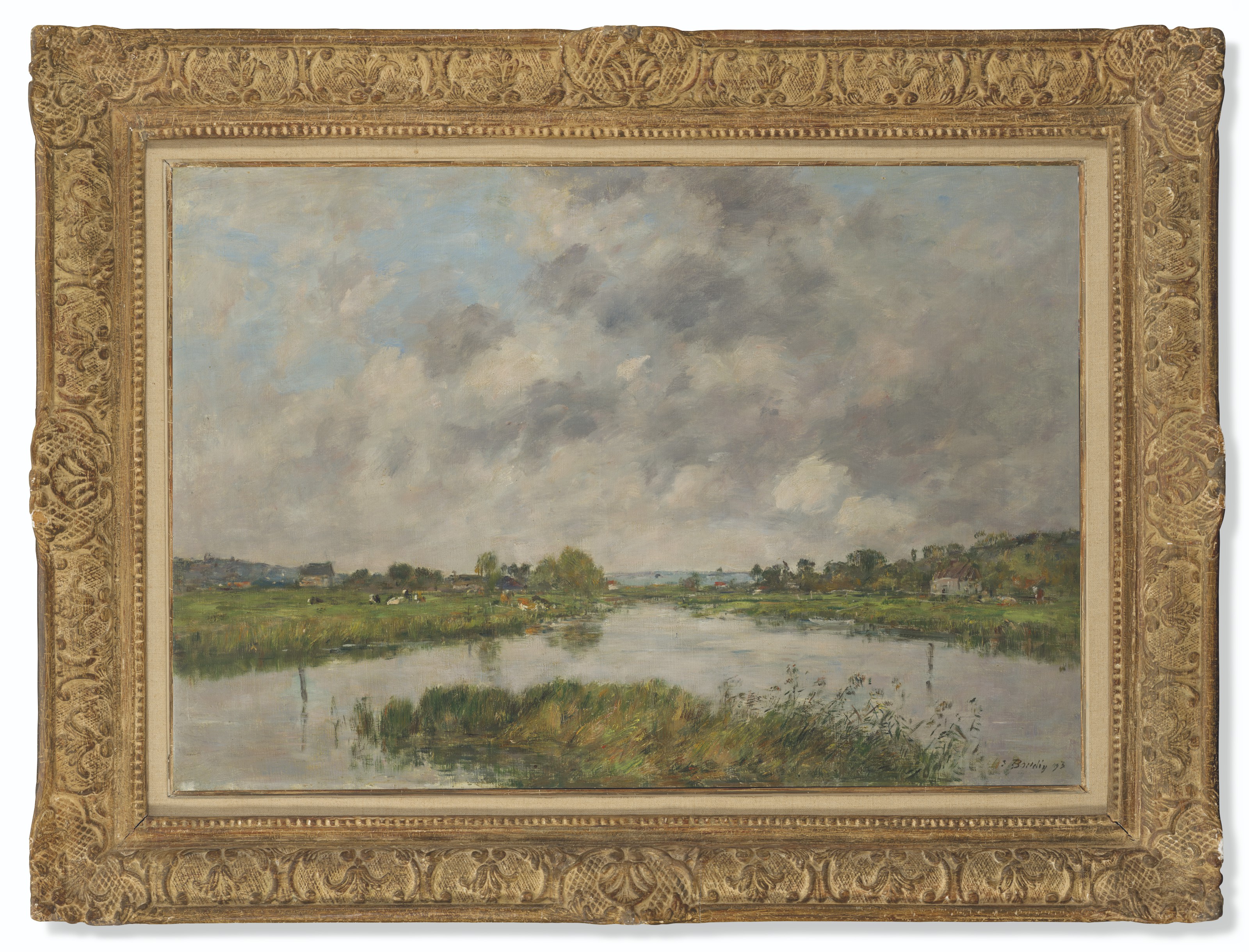 Eugène Boudin — Мертвая река в Довиле, изображение 2