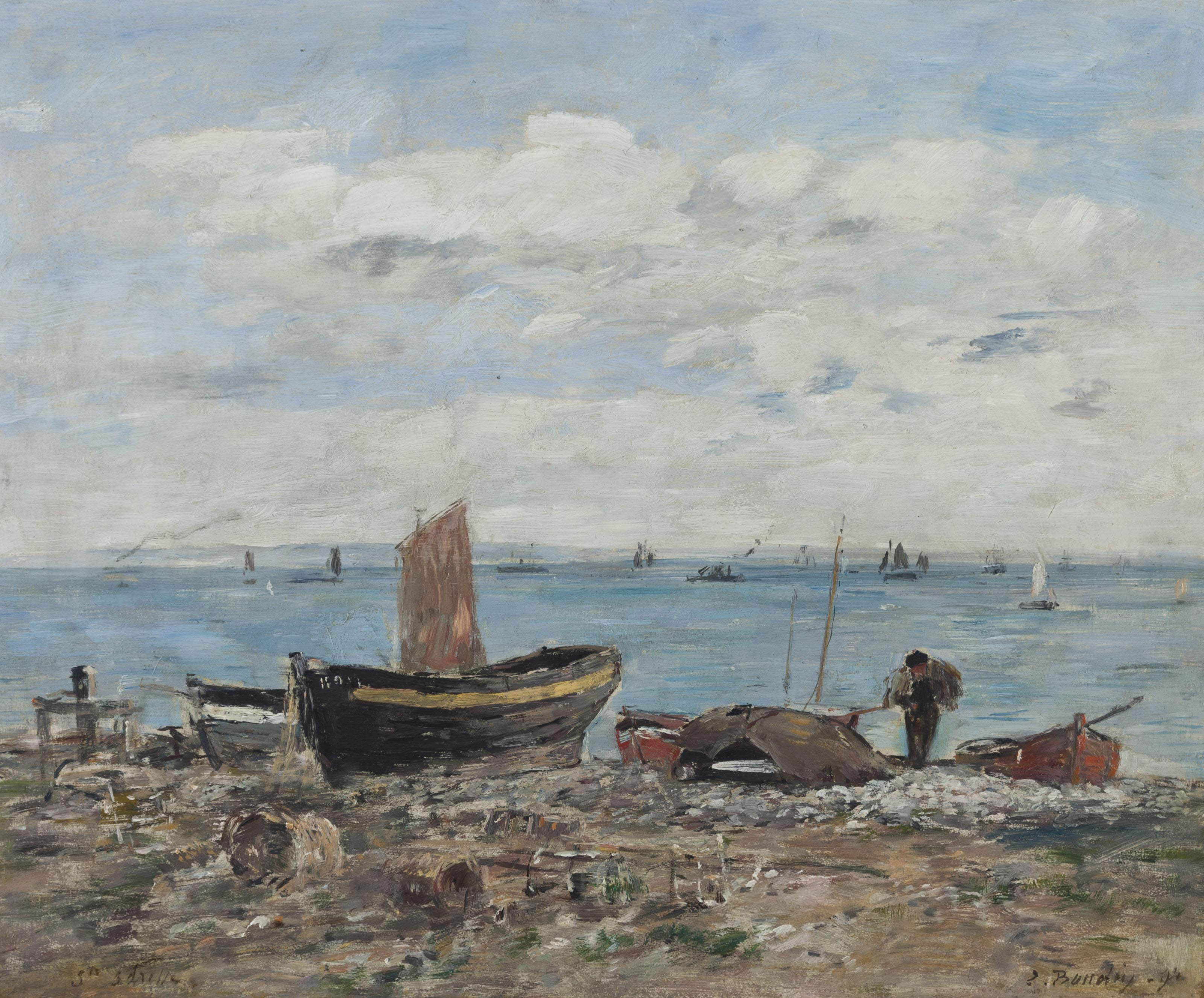Eugène Boudin — Поездка по Сент-Адресу. Маре-бассе
