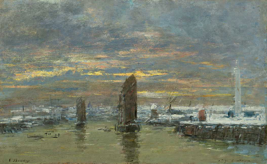 Eugène Boudin — Дюнкерк, солнечный берег в Хивере