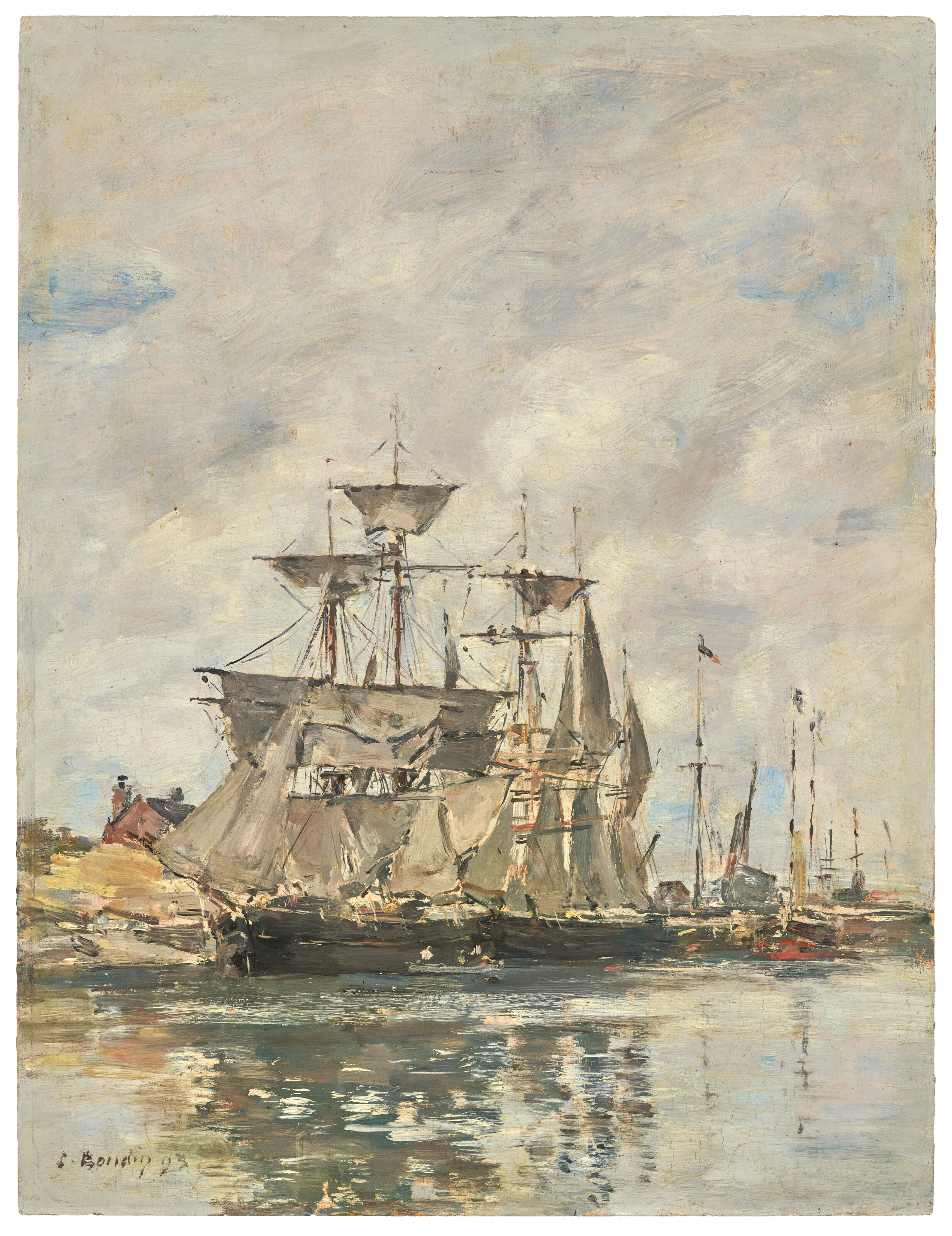 Eugène Boudin — Довиль, набережная о-Буа, изображение 2