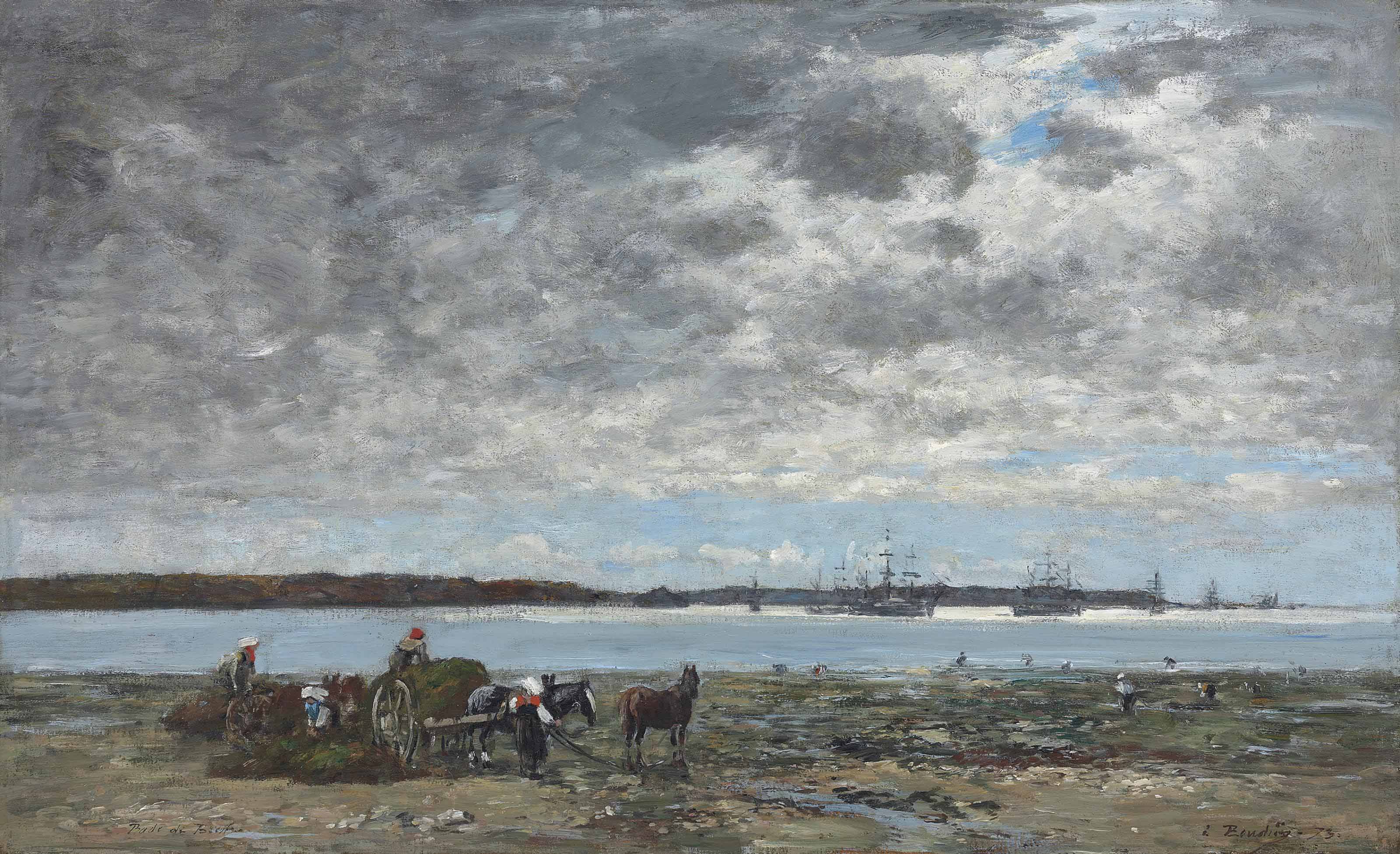 Eugène Boudin — Брест, ла-Раде, рекольт-дю-вареш