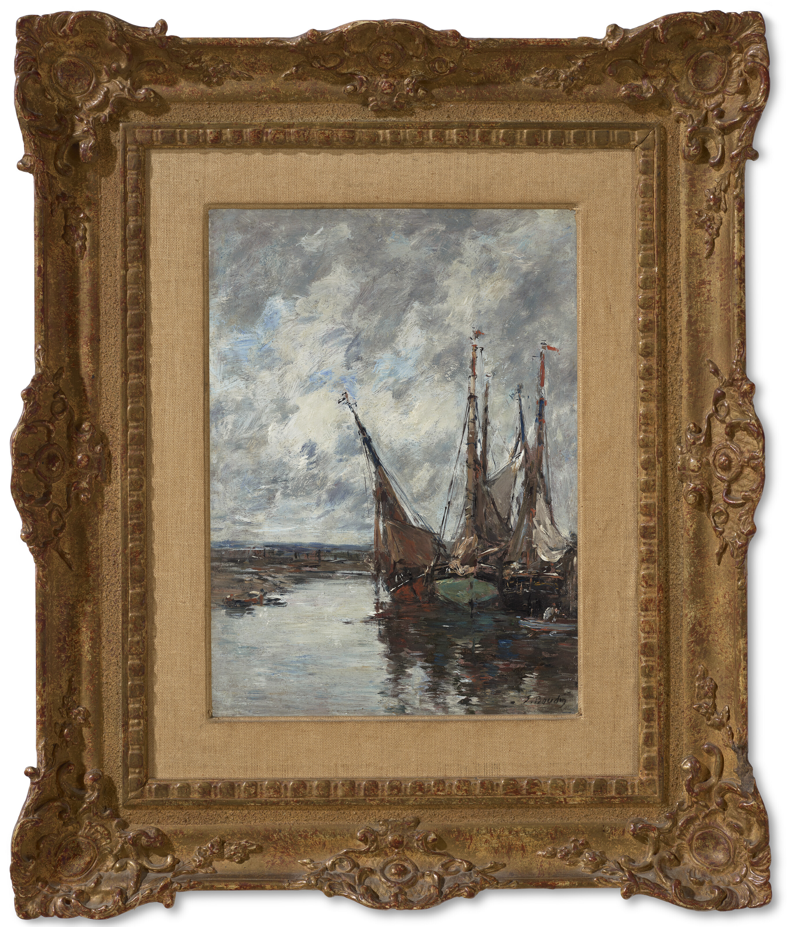 Eugène Boudin — Трувиль, вуалеры-эскулапы, изображение 2