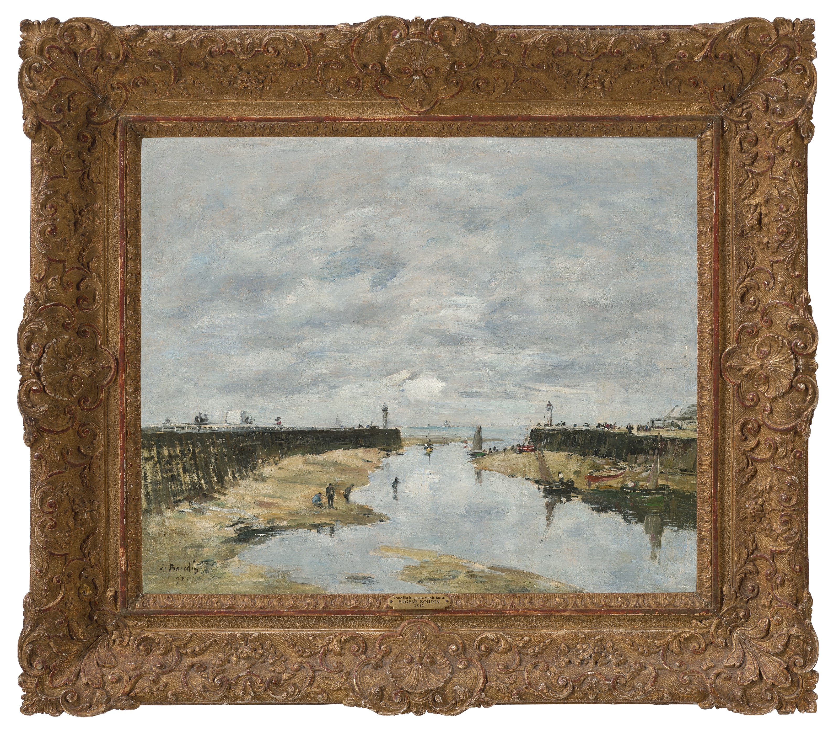 Eugène Boudin — Трувиль, ле-жете, Маре-бассе, изображение 2