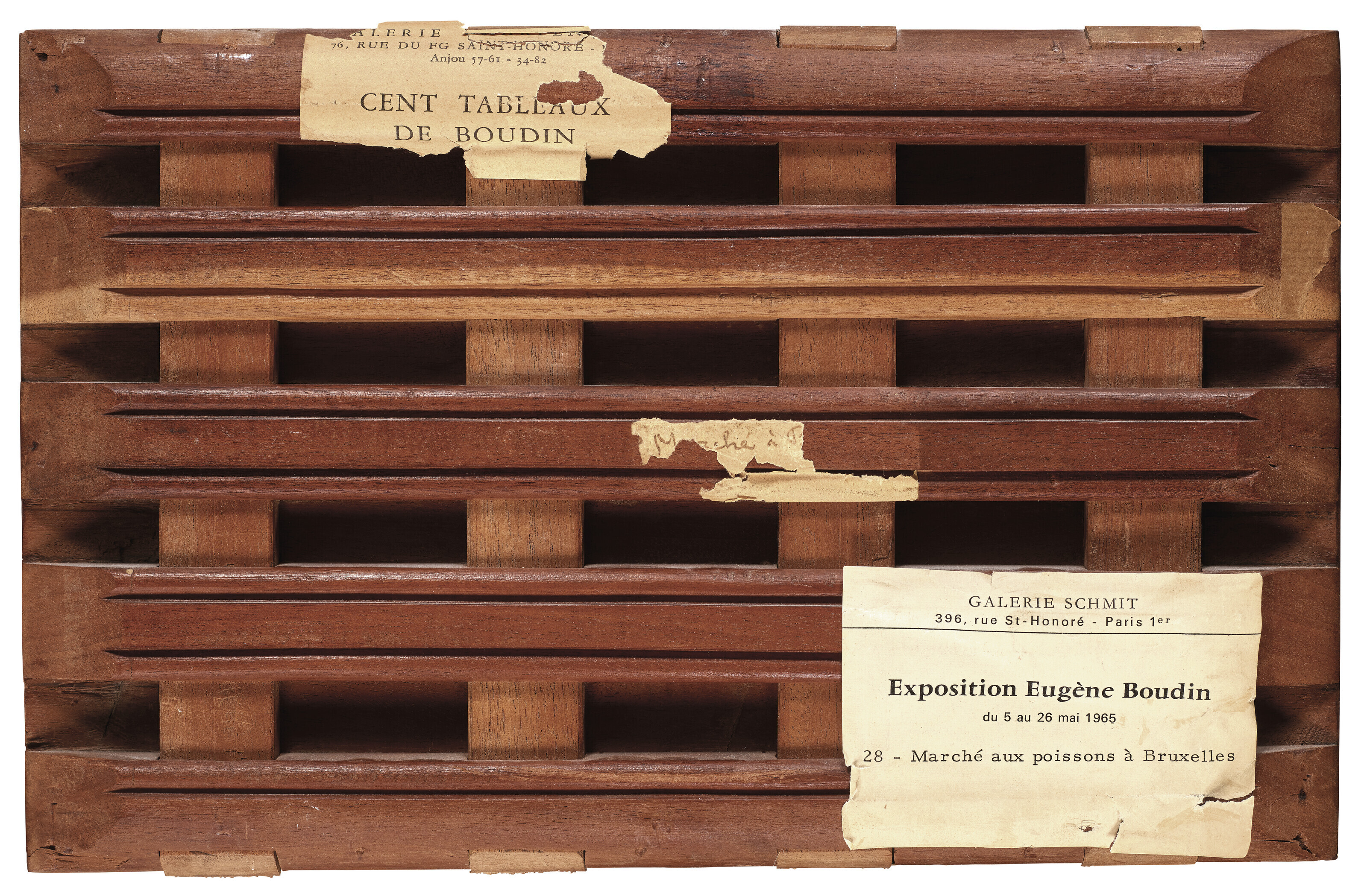 Eugène Boudin — Старинный рынок пуассонов в Брюсселе, изображение 4
