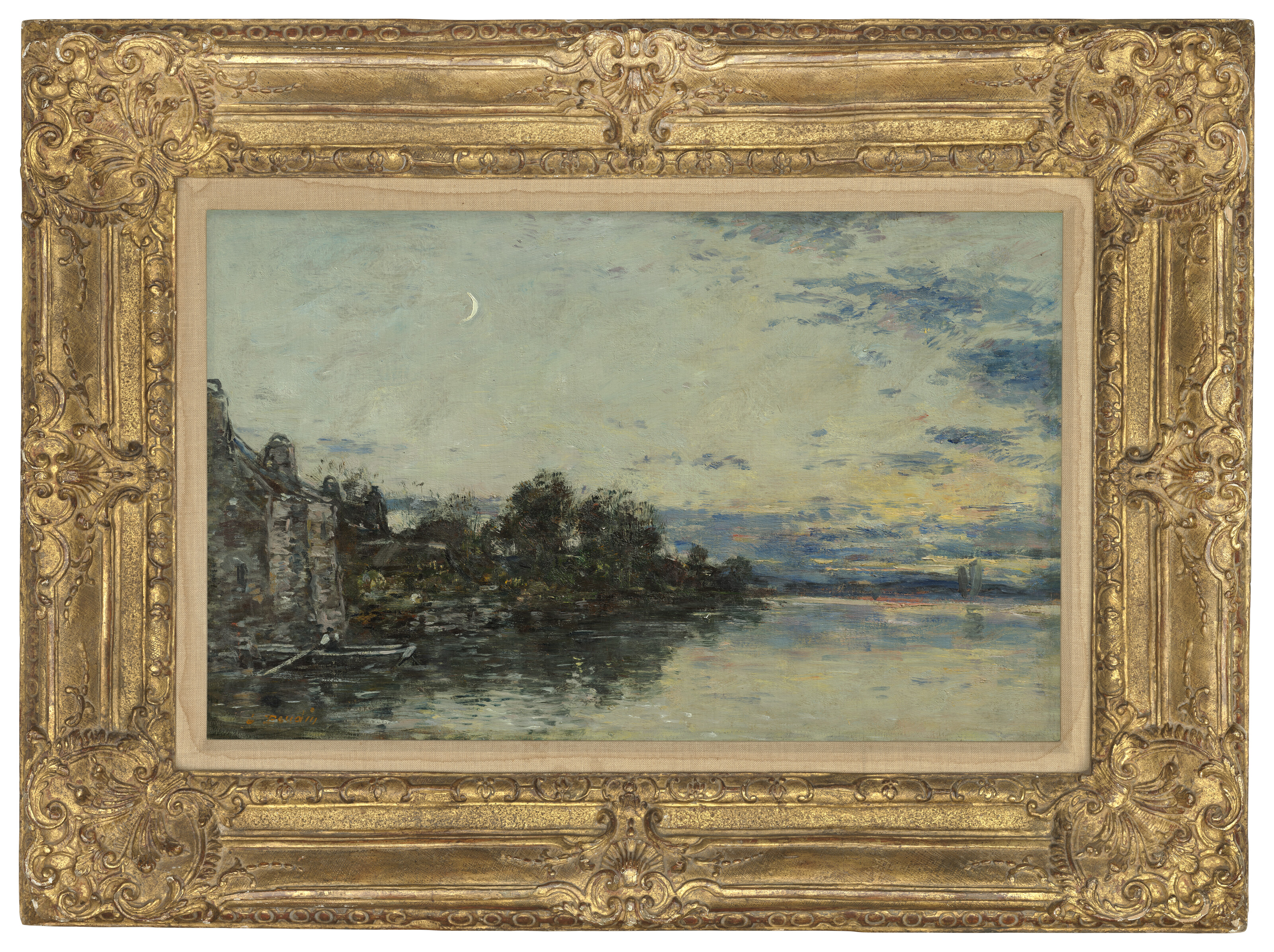 Eugène Boudin — Берег реки в Бретани, изображение 2