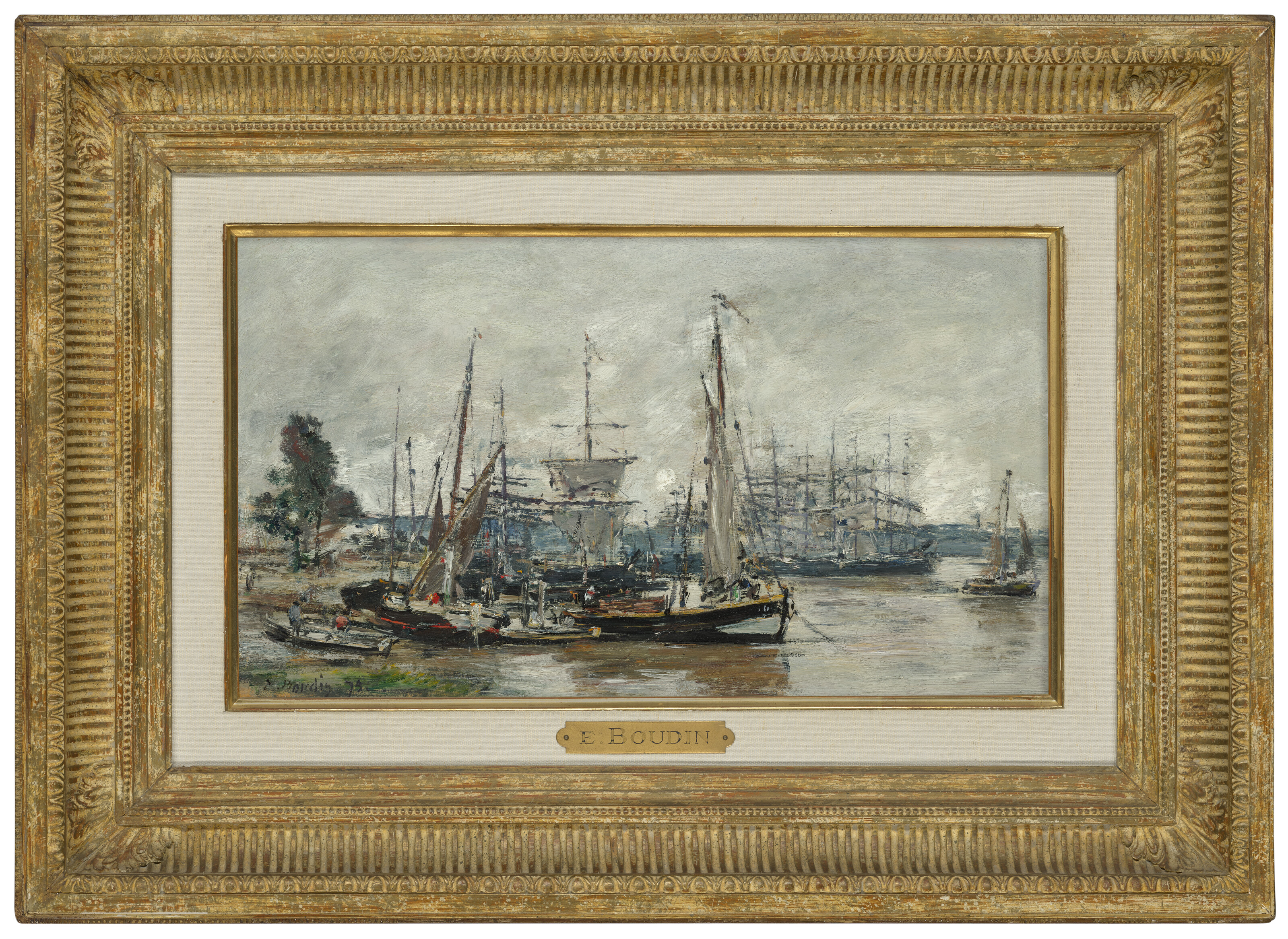 Eugène Boudin — Бордо. Ле порт, изображение 2