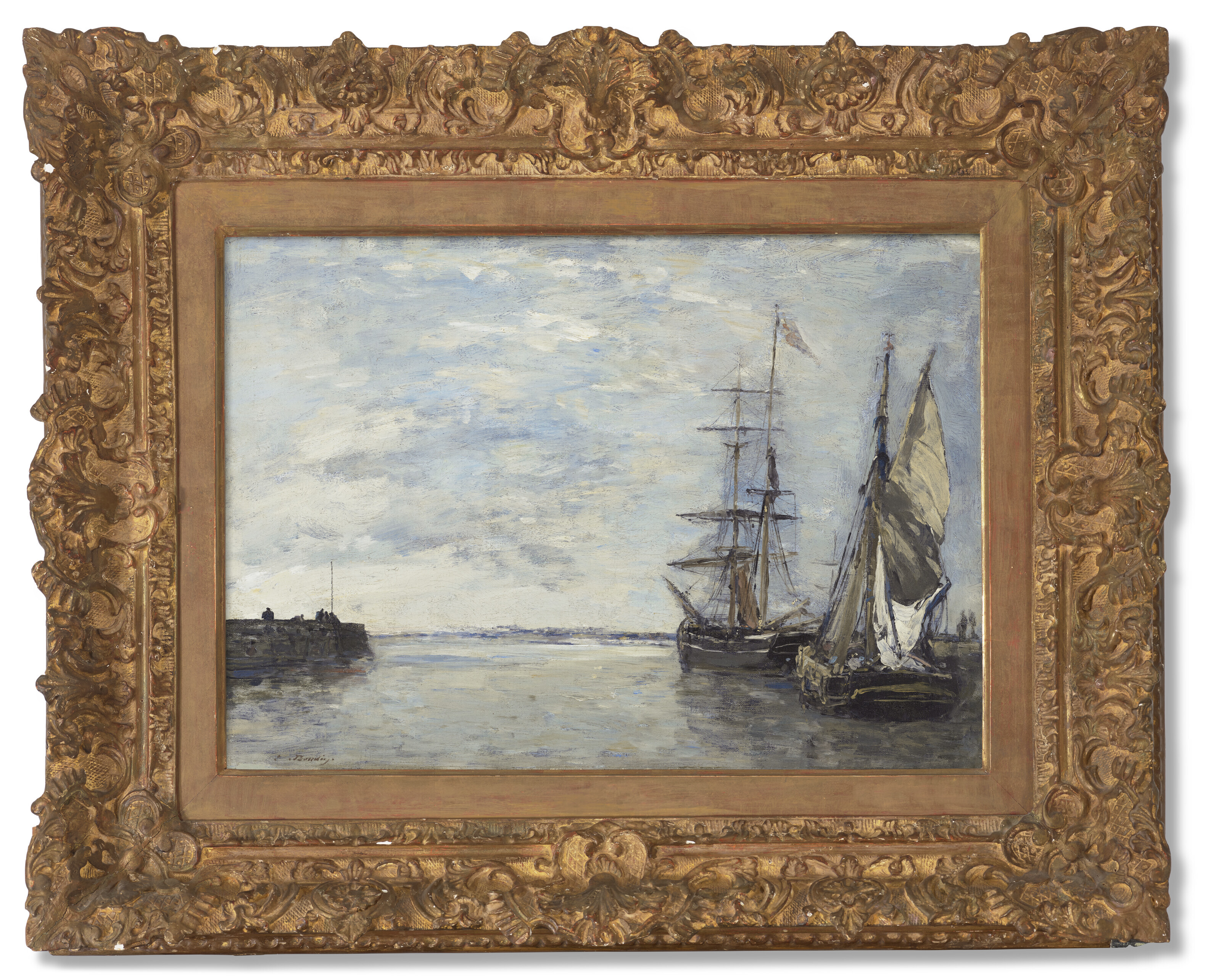 Eugène Boudin — Выход из порта, изображение 2