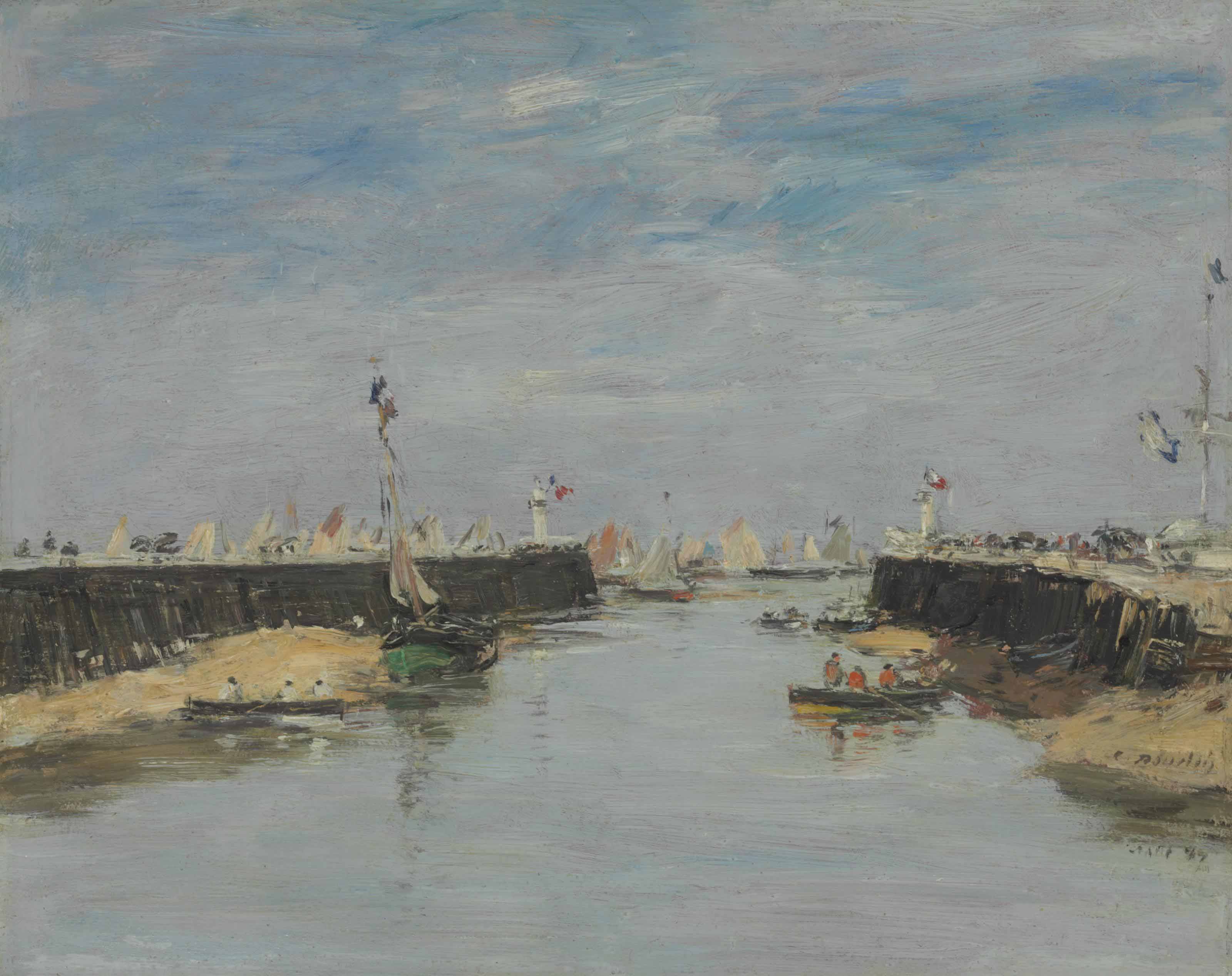 Eugène Boudin — Трувиль, ле-жете, ле-режимы