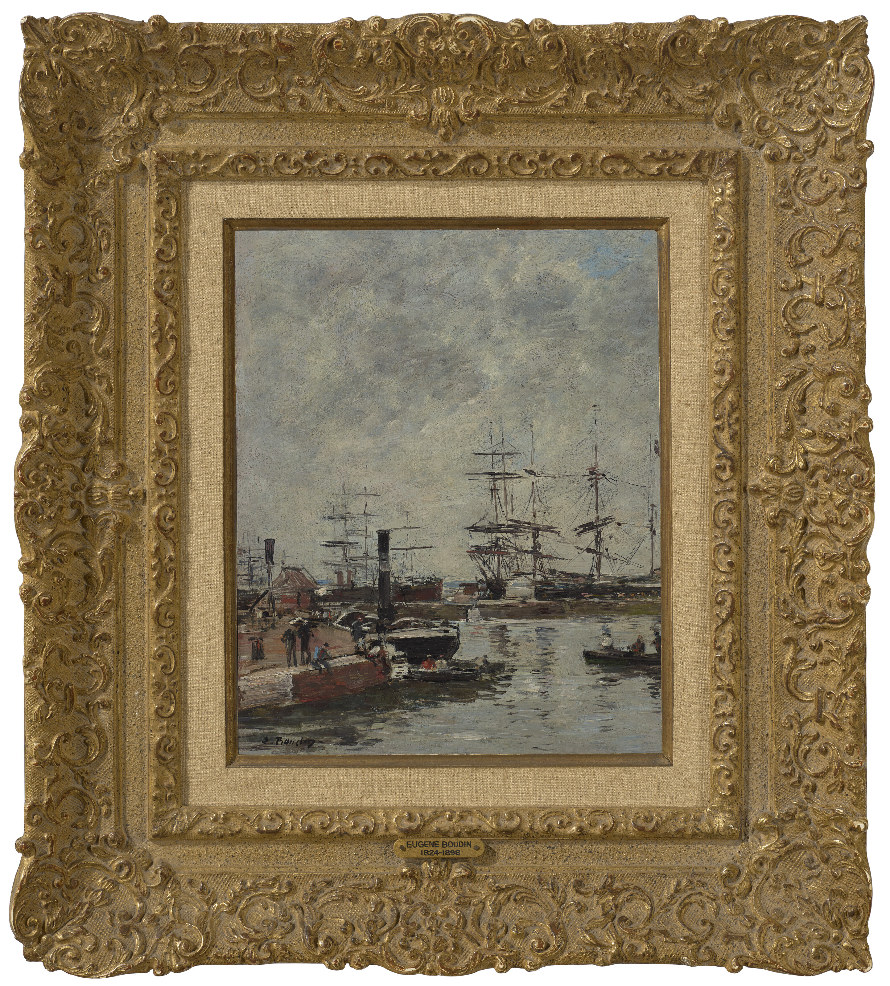 Eugène Boudin — Порт, морская набережная, изображение 2