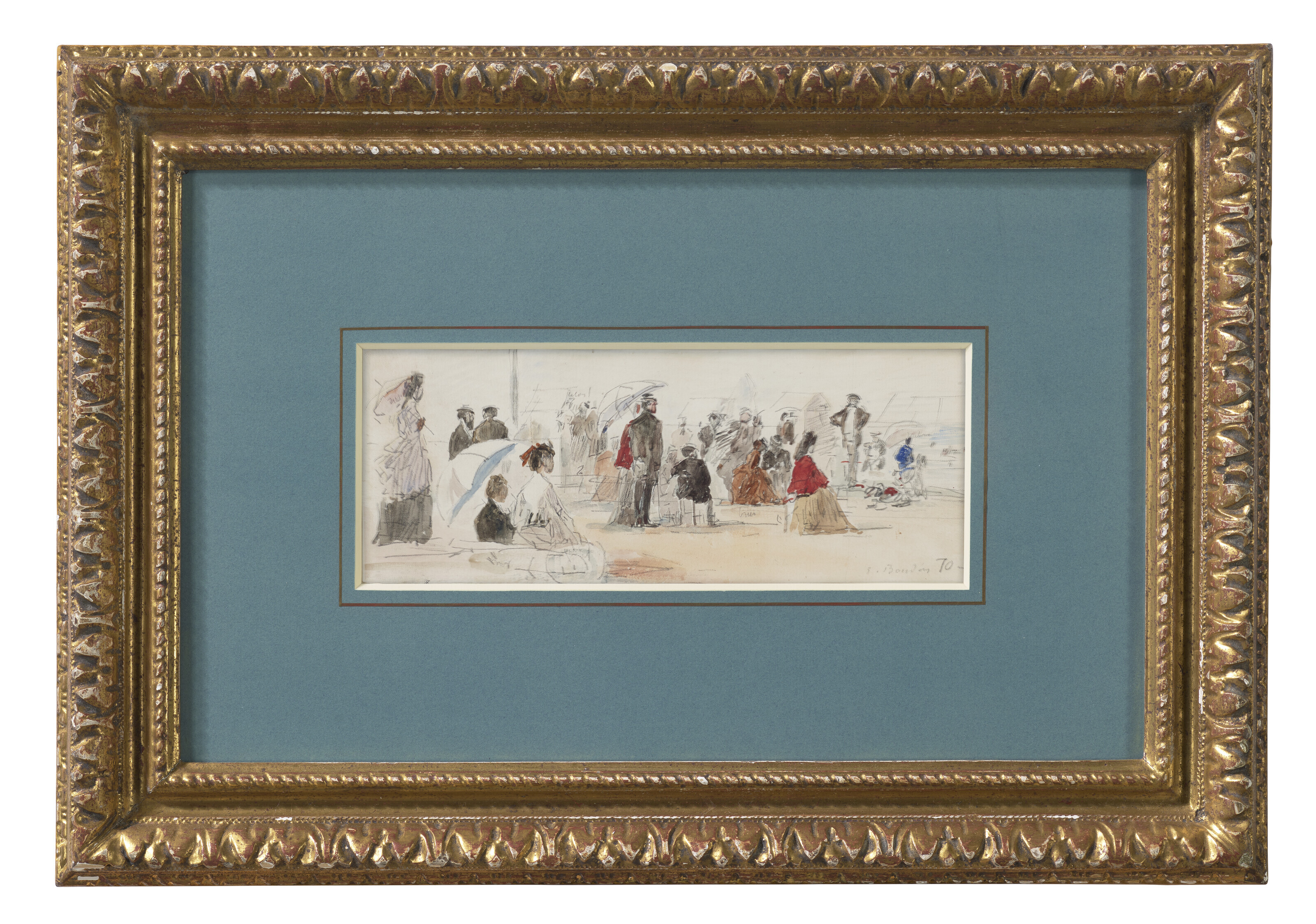 Eugène Boudin — Сцена на пляже, изображение 2