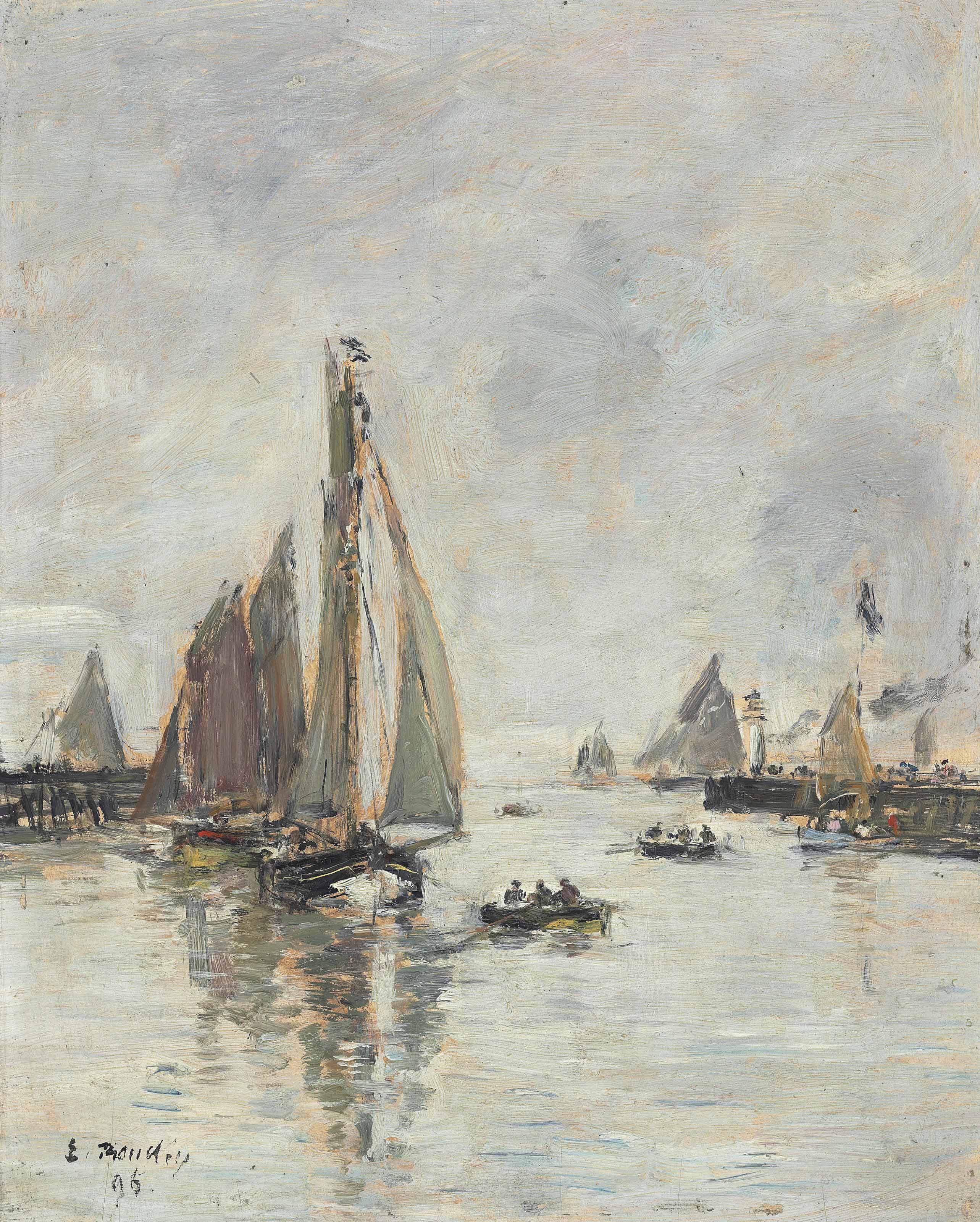 Eugène Boudin — Трувиль. Аренда пеших лодок