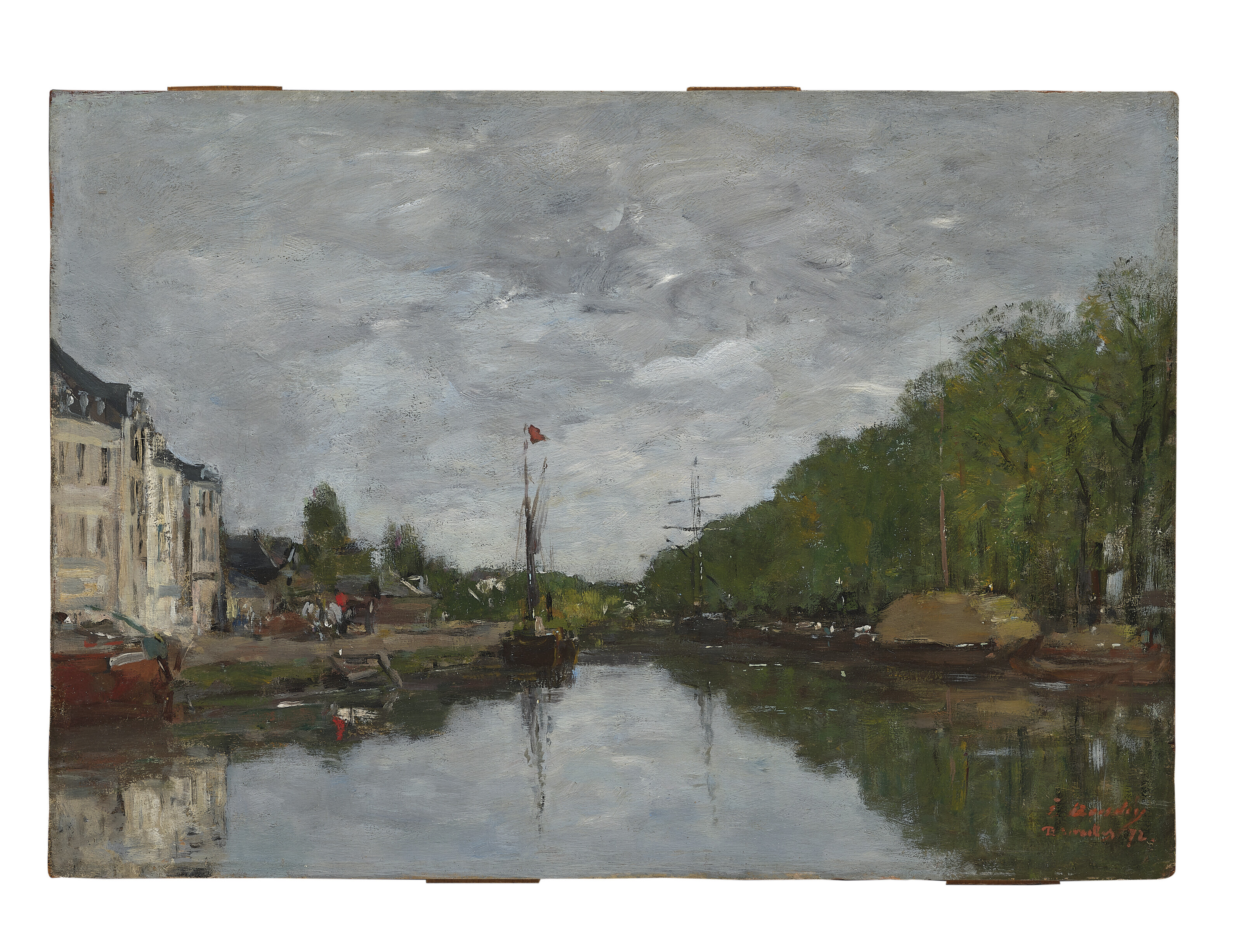 Eugène Boudin — Брюссель, канал аллеи Верт, изображение 2