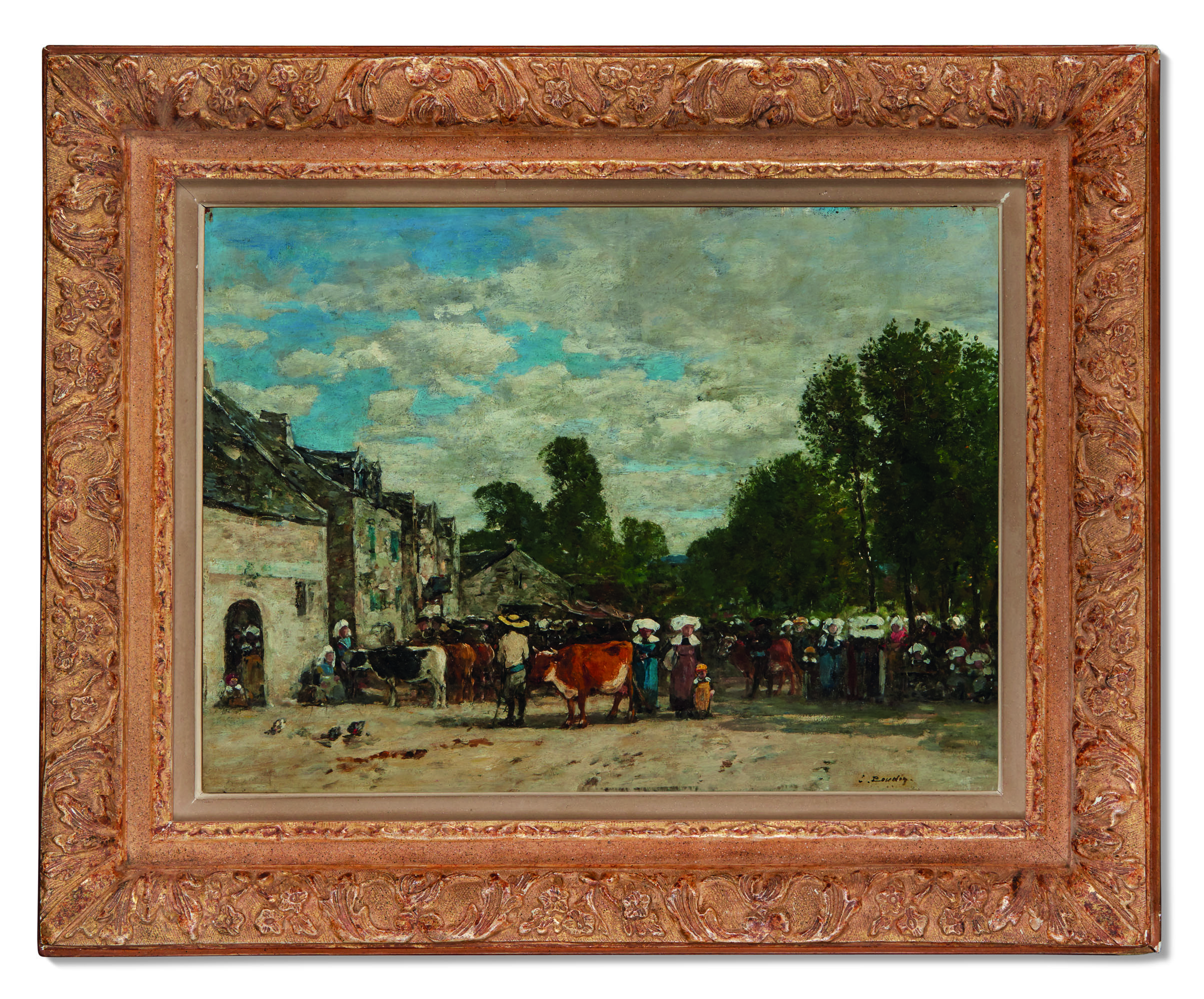 Eugène Boudin — Фойе в Бретани, изображение 3