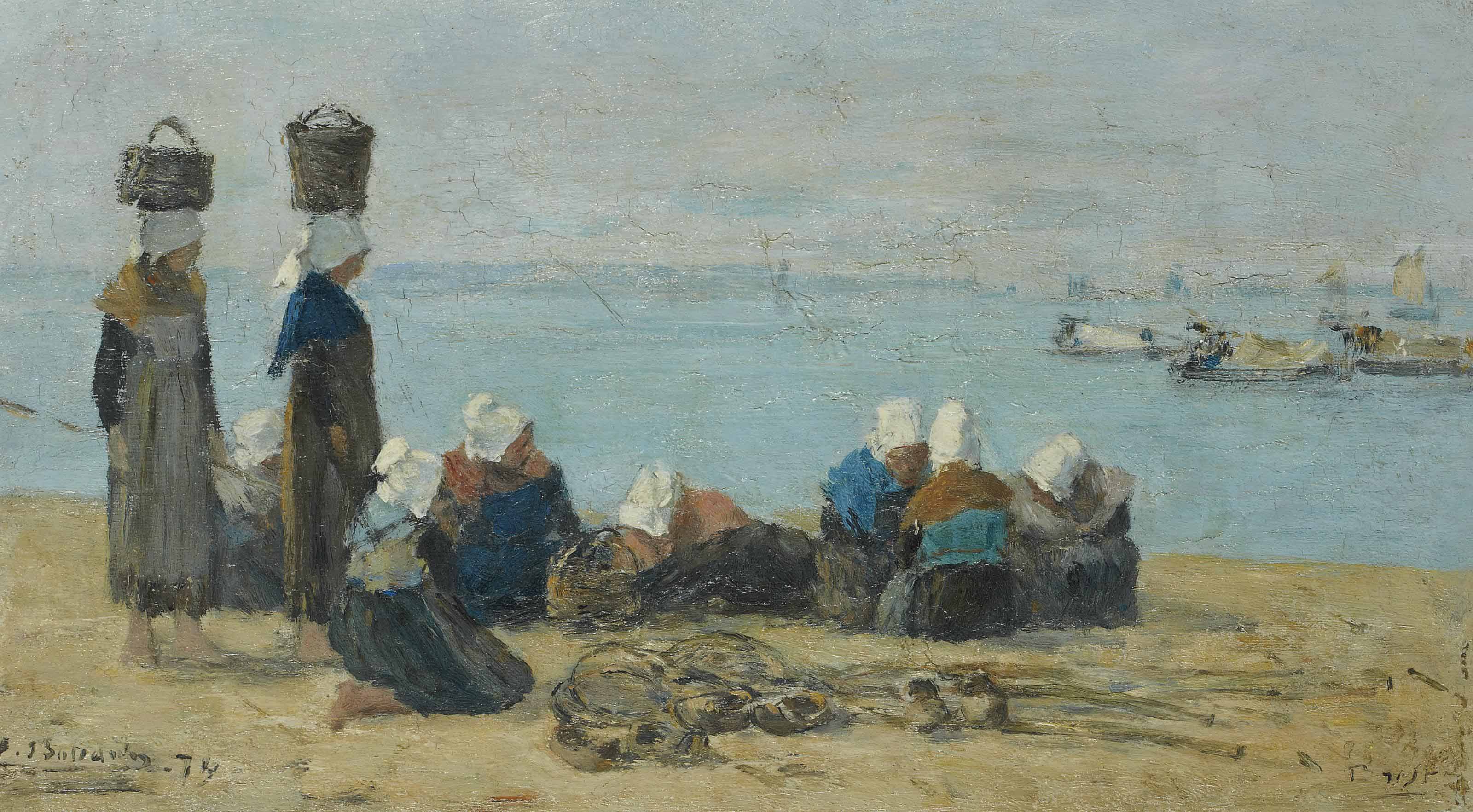 Eugène Boudin — Брест - Пешез-сюр-ле-Риваж