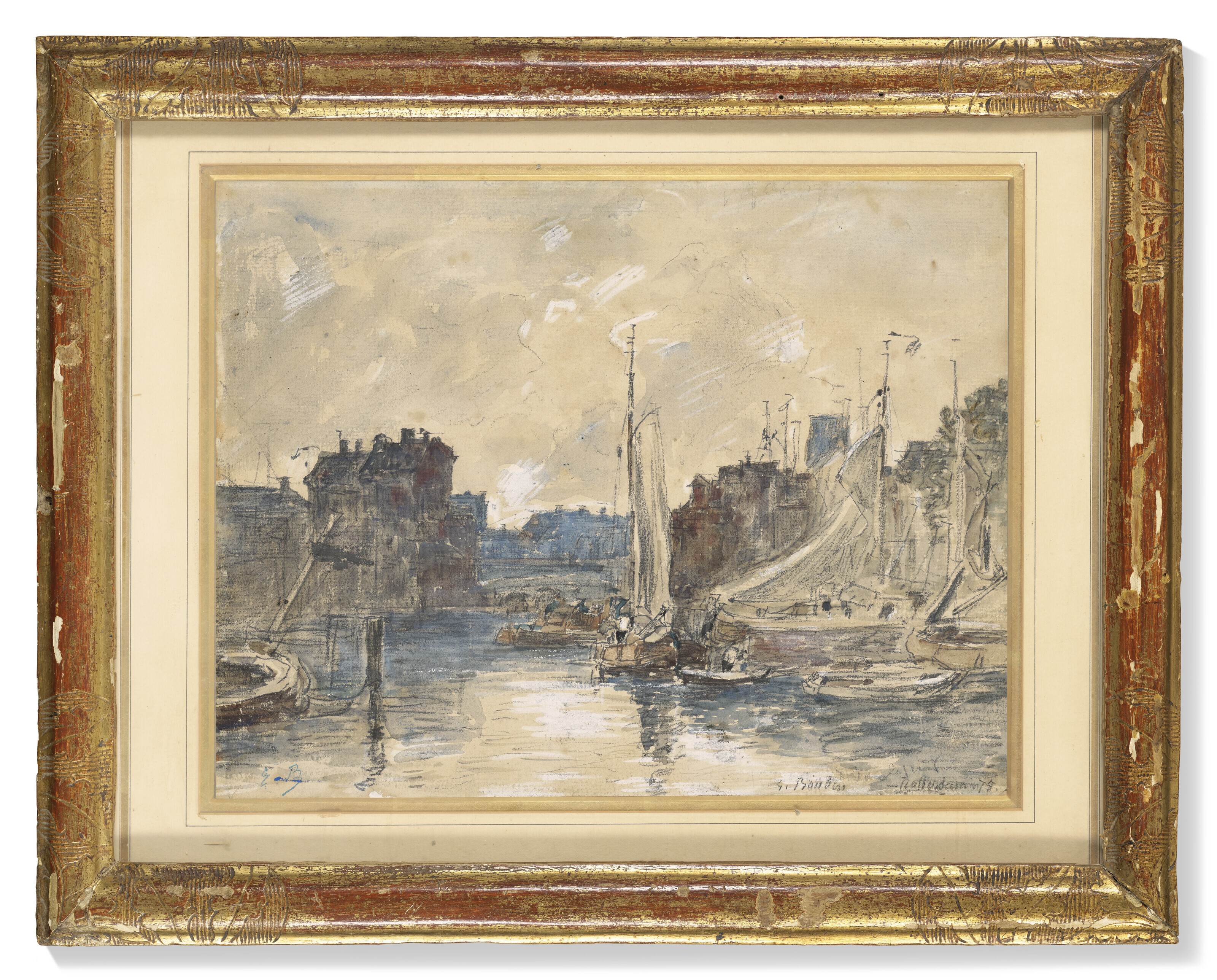 Eugène Boudin — Порт-де-Роттердам, изображение 4