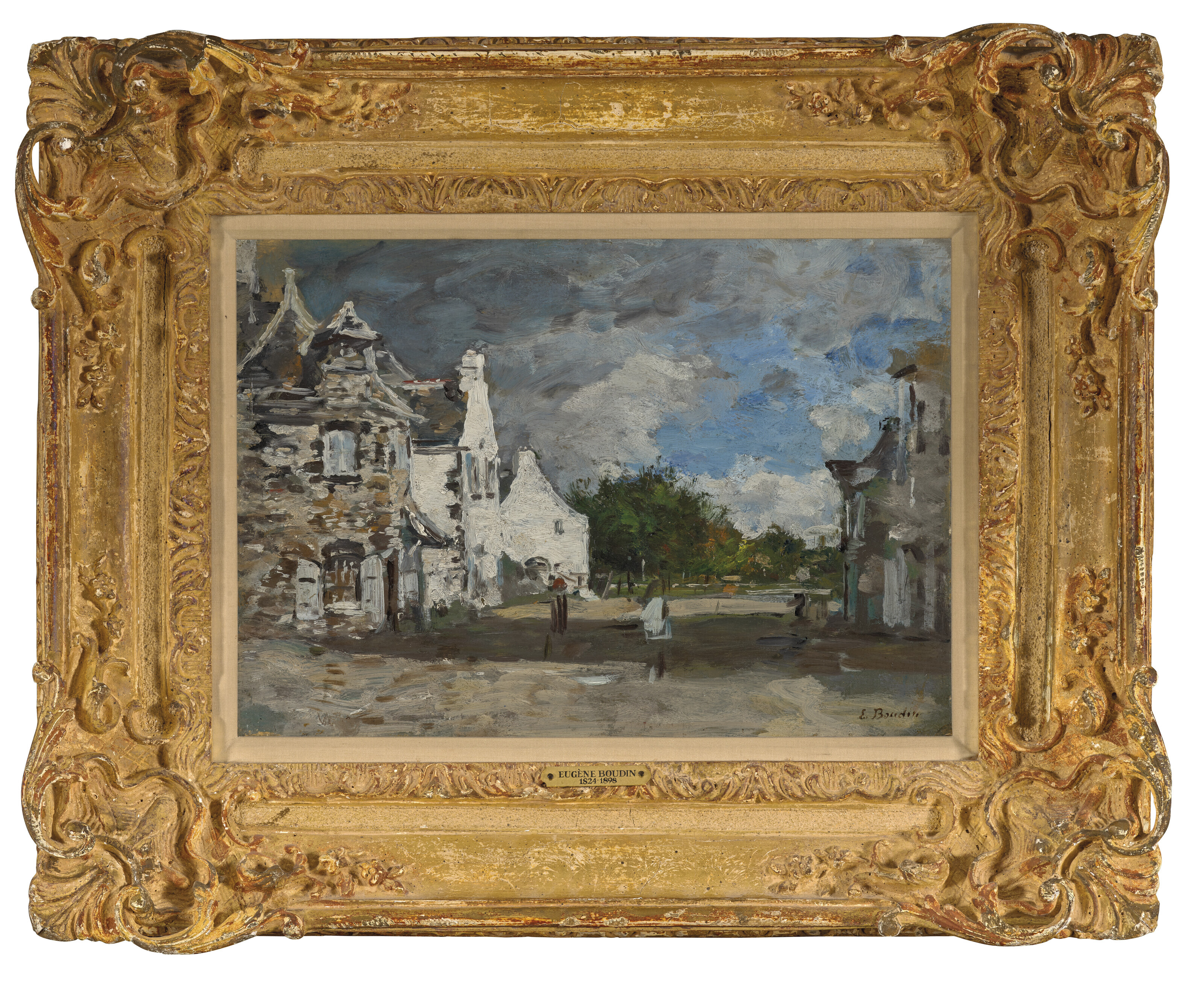 Eugène Boudin — Ле Фау, монета деревни, изображение 4