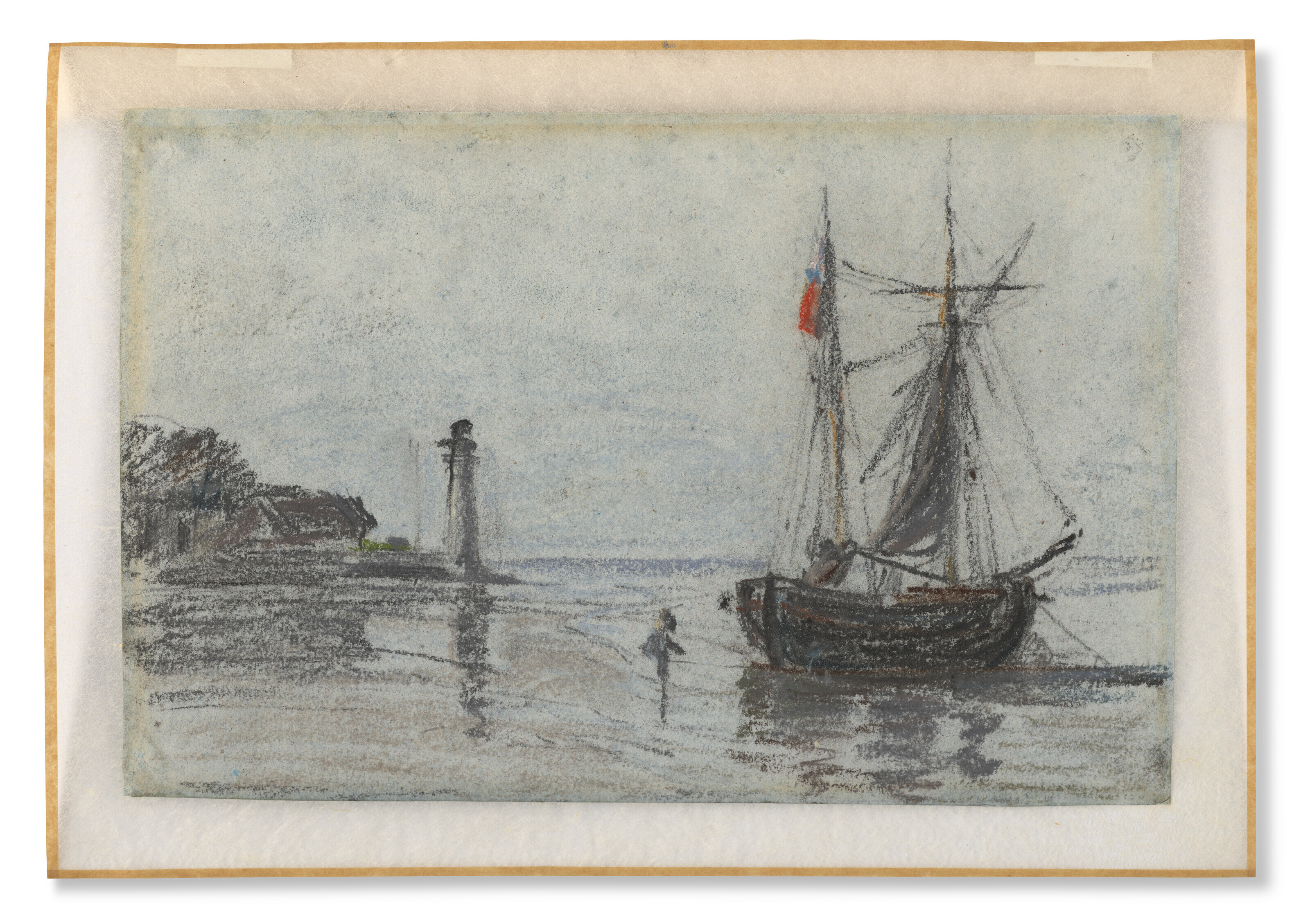 Eugène Boudin — Раде, окрестности Онфлера, изображение 2