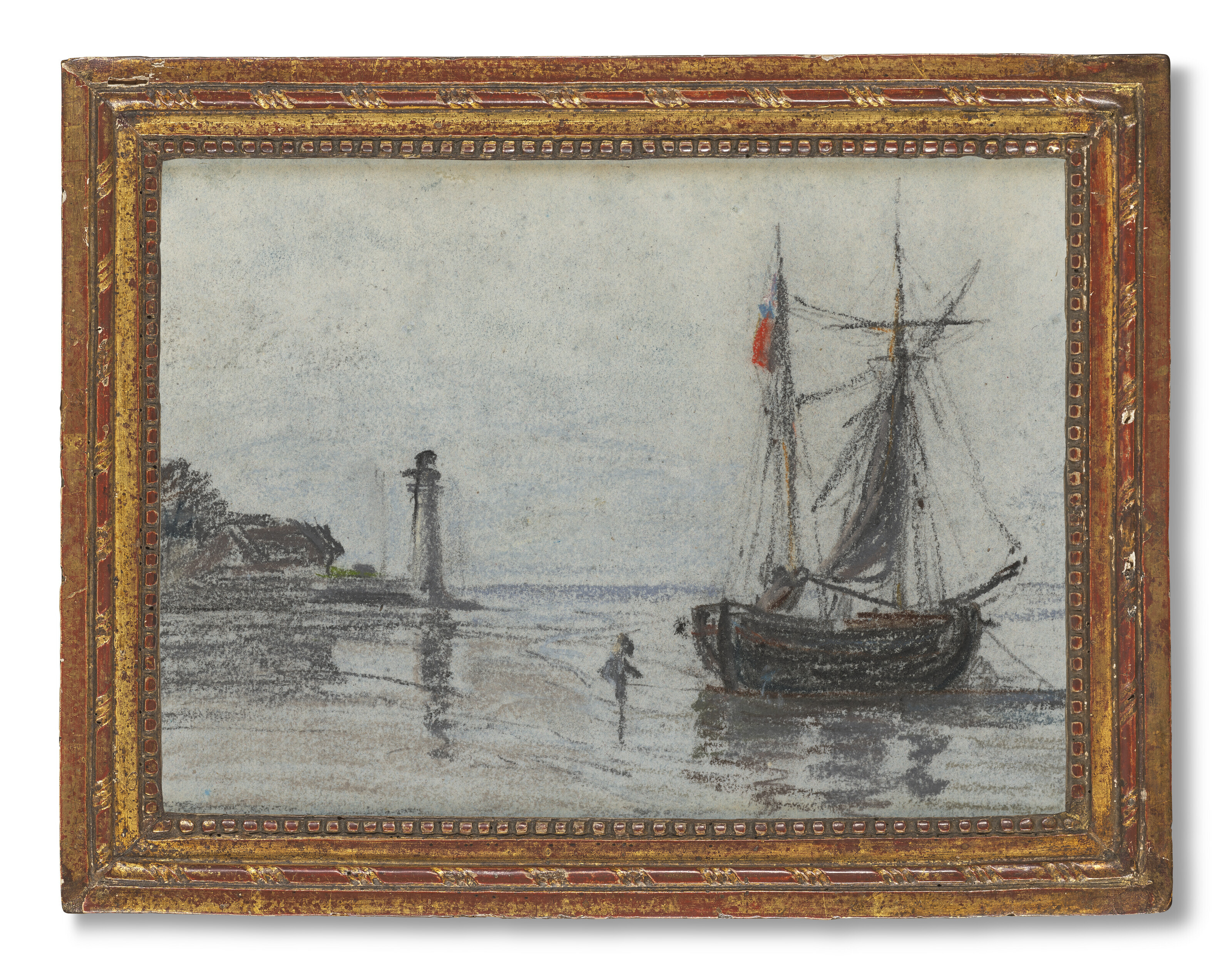 Eugène Boudin — Раде, окрестности Онфлера, изображение 4