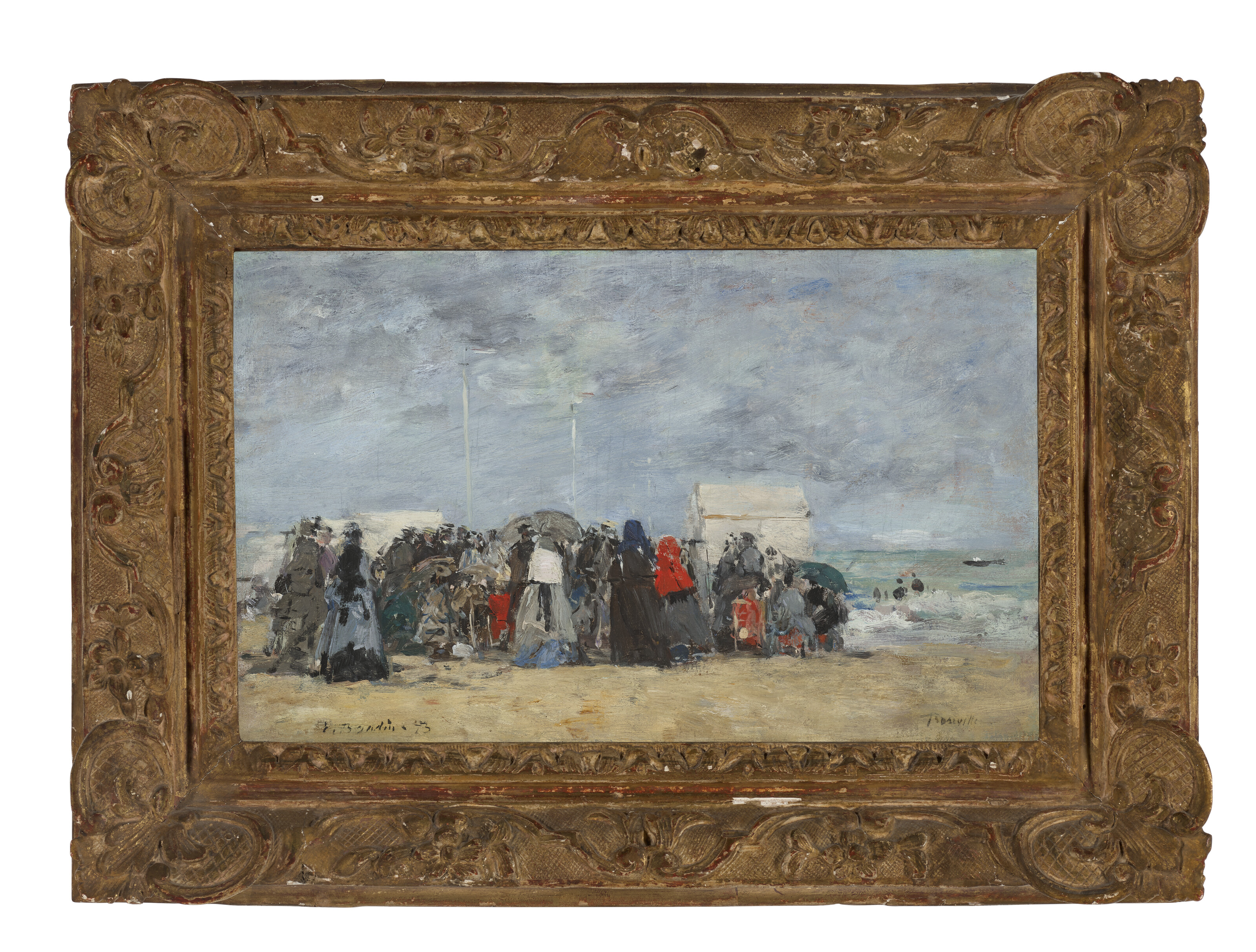 Eugène Boudin — Трувиль, Сцена на пляже, изображение 3