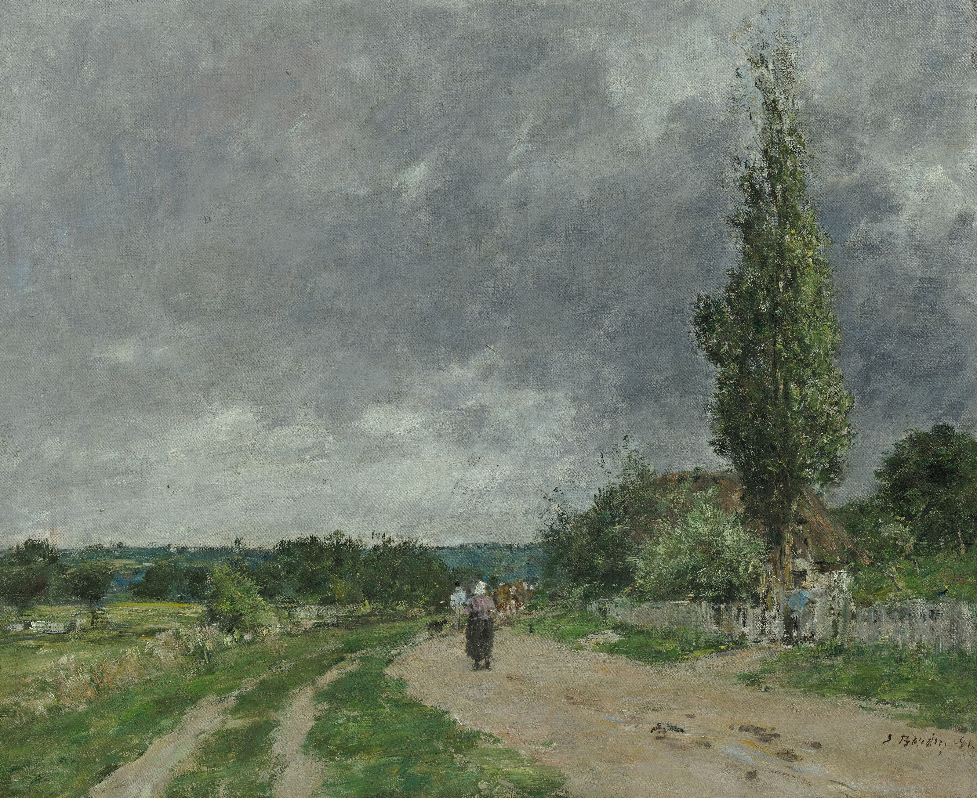 Eugène Boudin — Дорога в Довиль