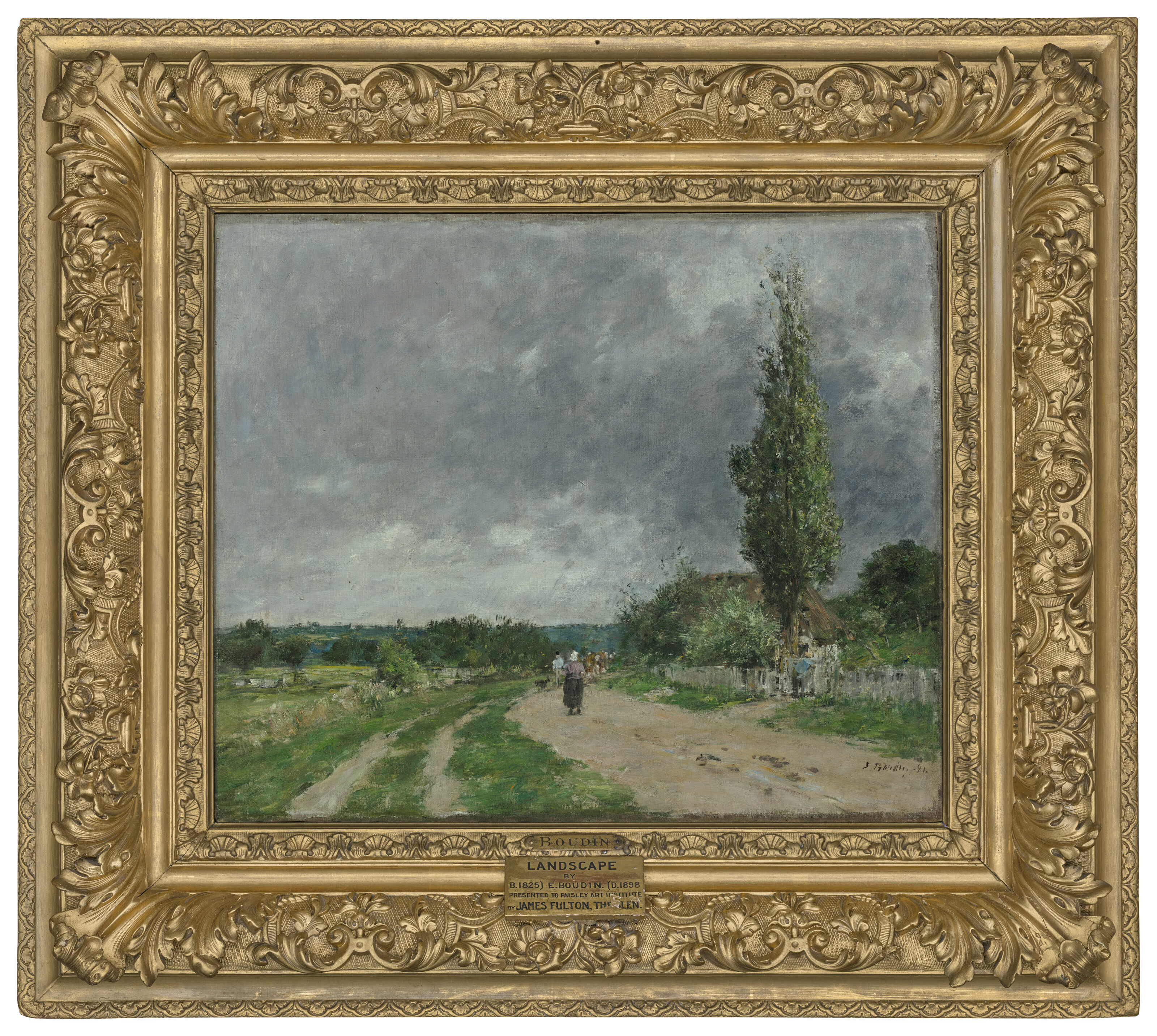 Eugène Boudin — Дорога в Довиль, изображение 2