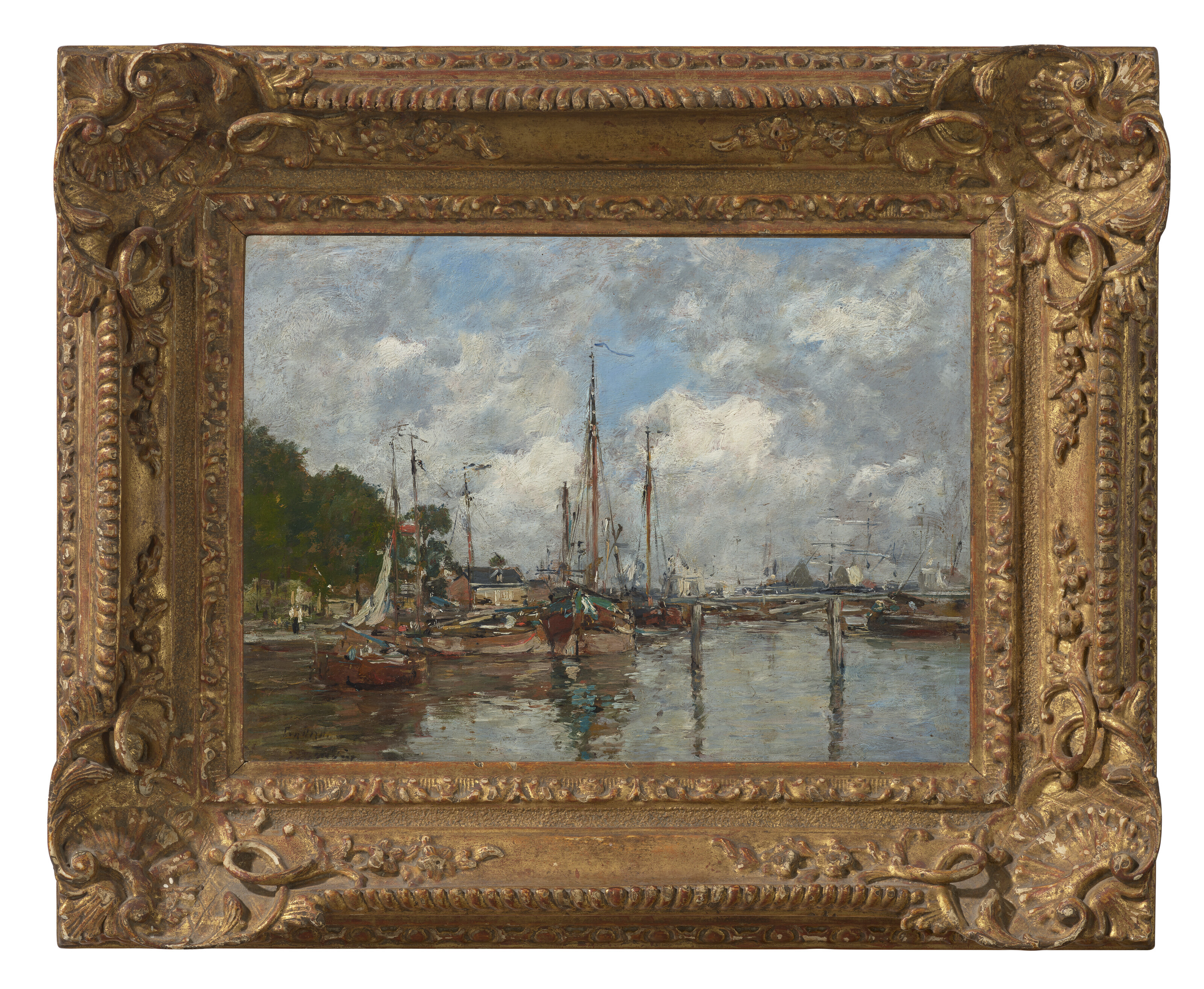 Eugène Boudin — Трувиль, портовая монета, изображение 2