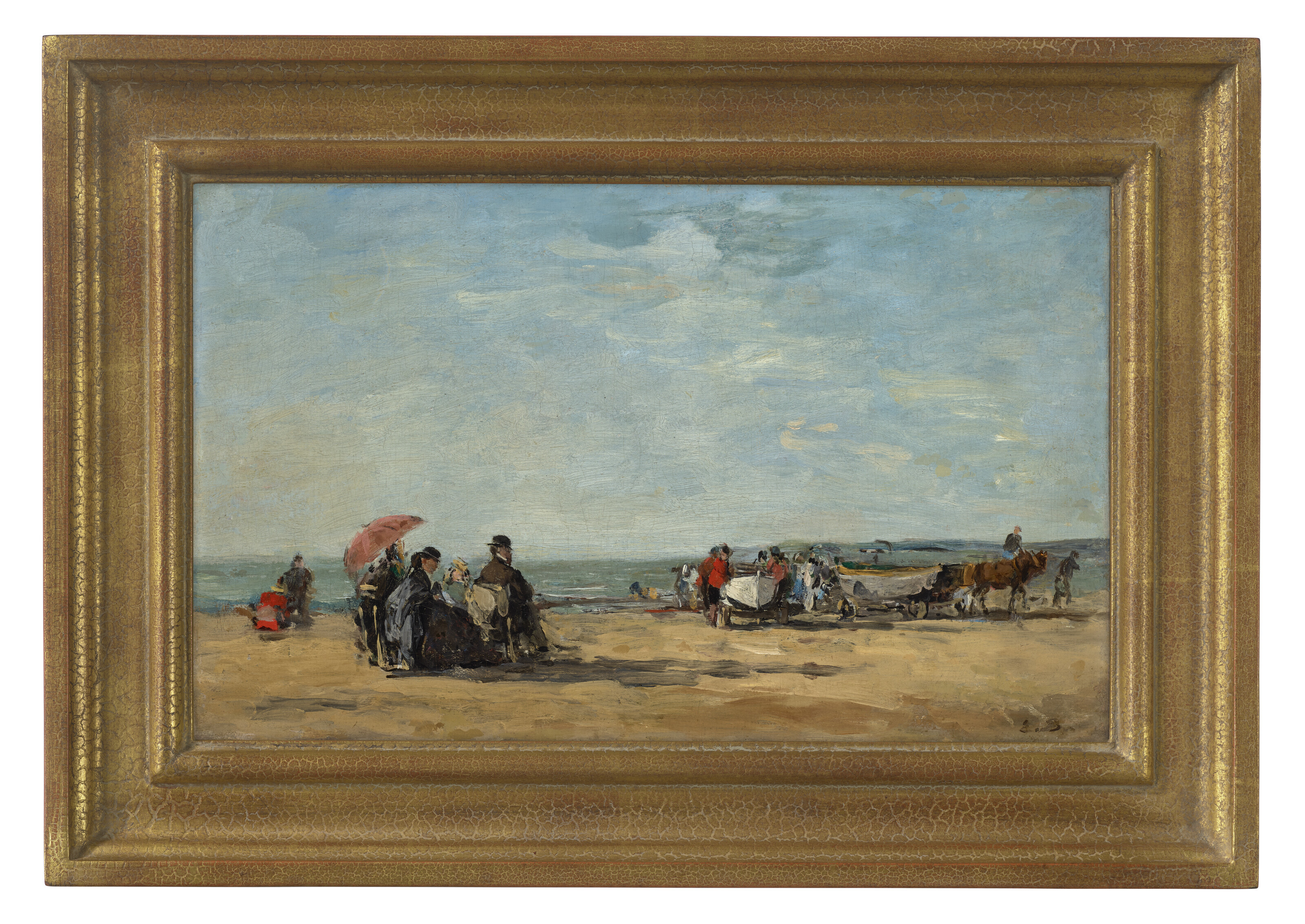 Eugène Boudin — Сцена на пляже, изображение 2