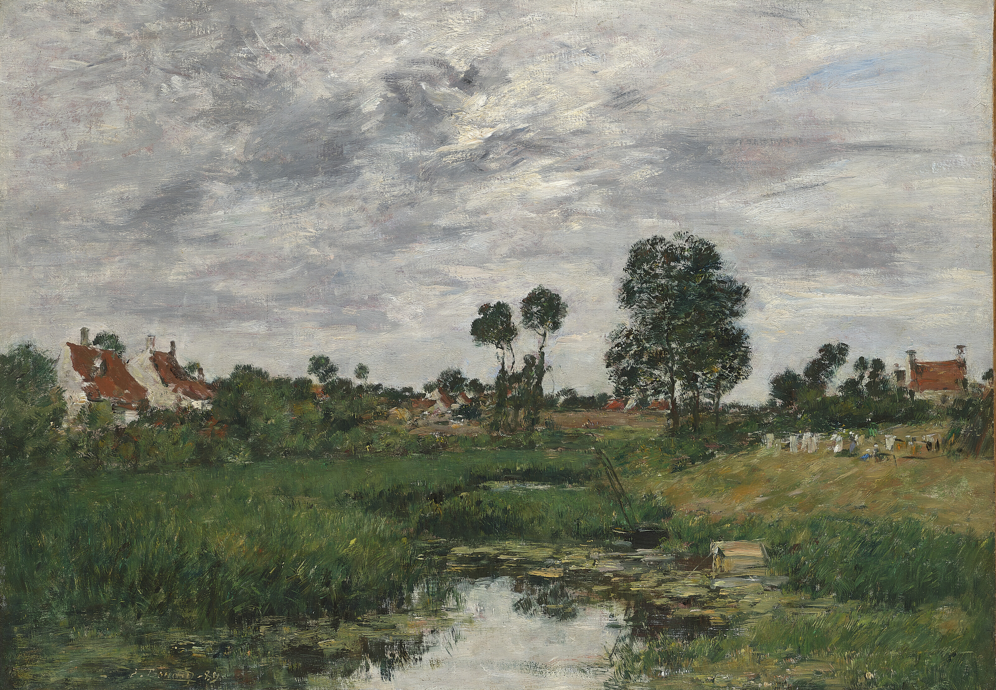 Eugène Boudin — Дом Фермье, окрестности Дюнкерка