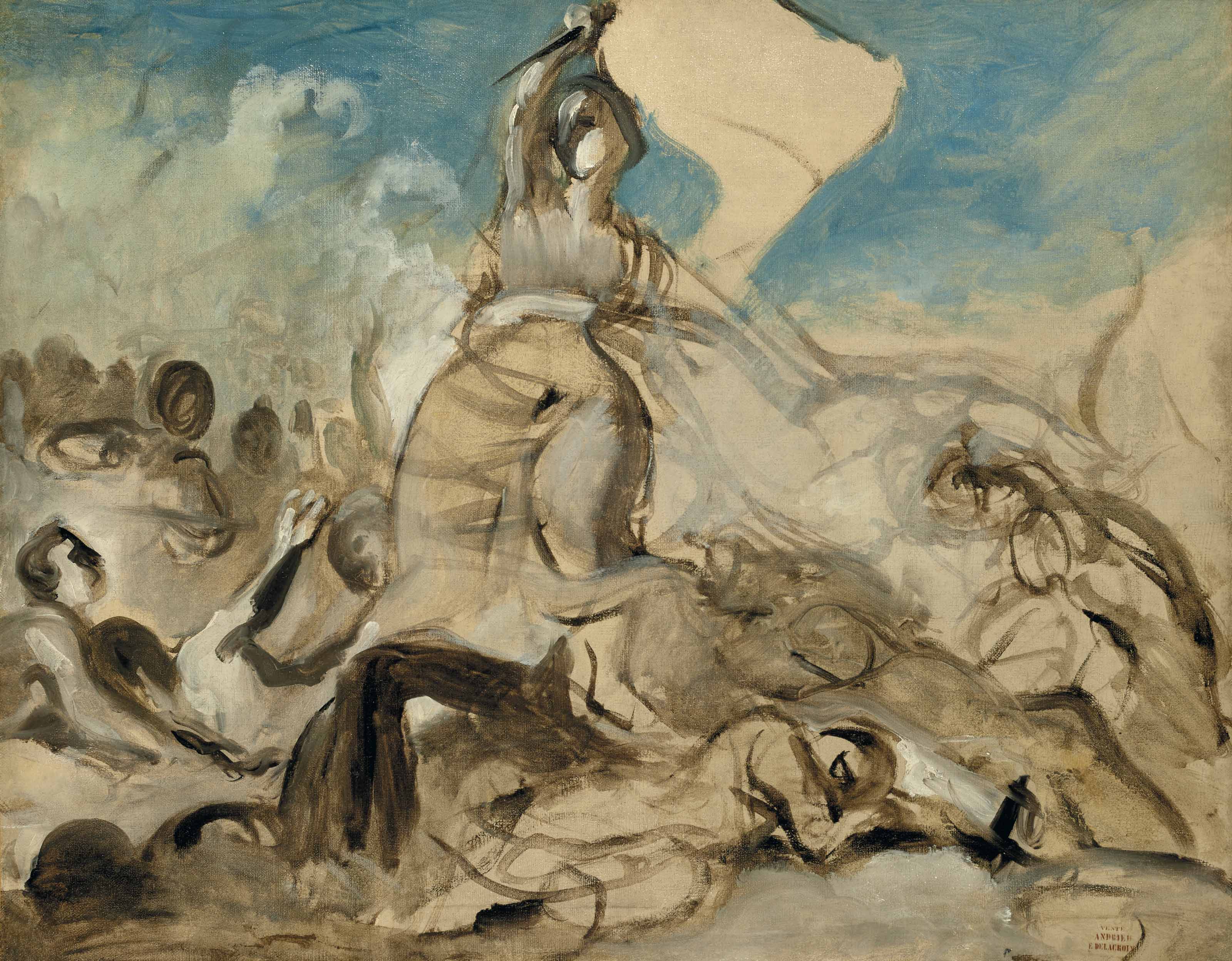 Eugène Delacroix — 28 июля – путеводитель по свободе народа, 1830 год