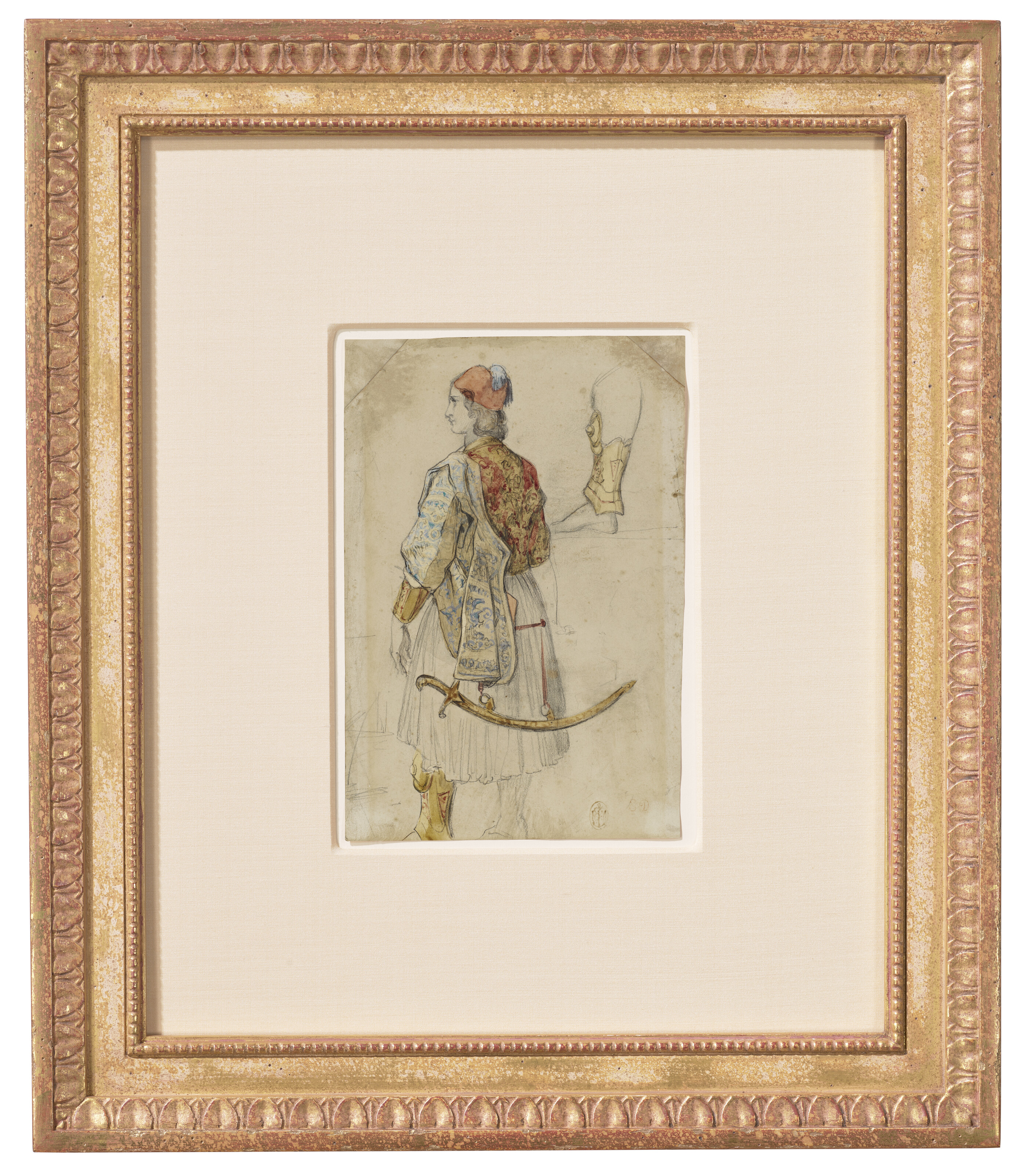 Eugène Delacroix — Этюд греческого воина, изображение 2