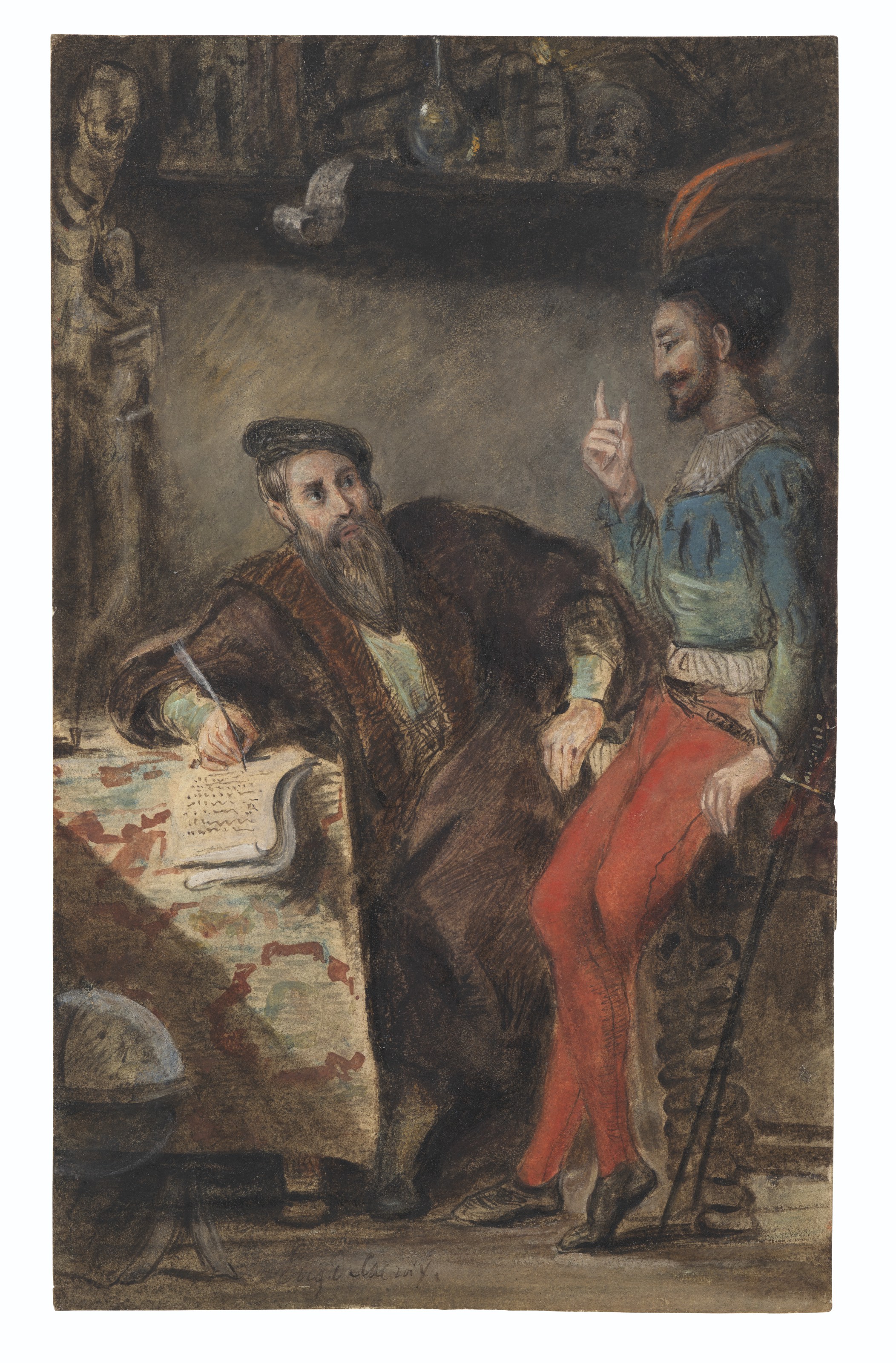 Eugène Delacroix — Явление Мефистофеля Фаусту