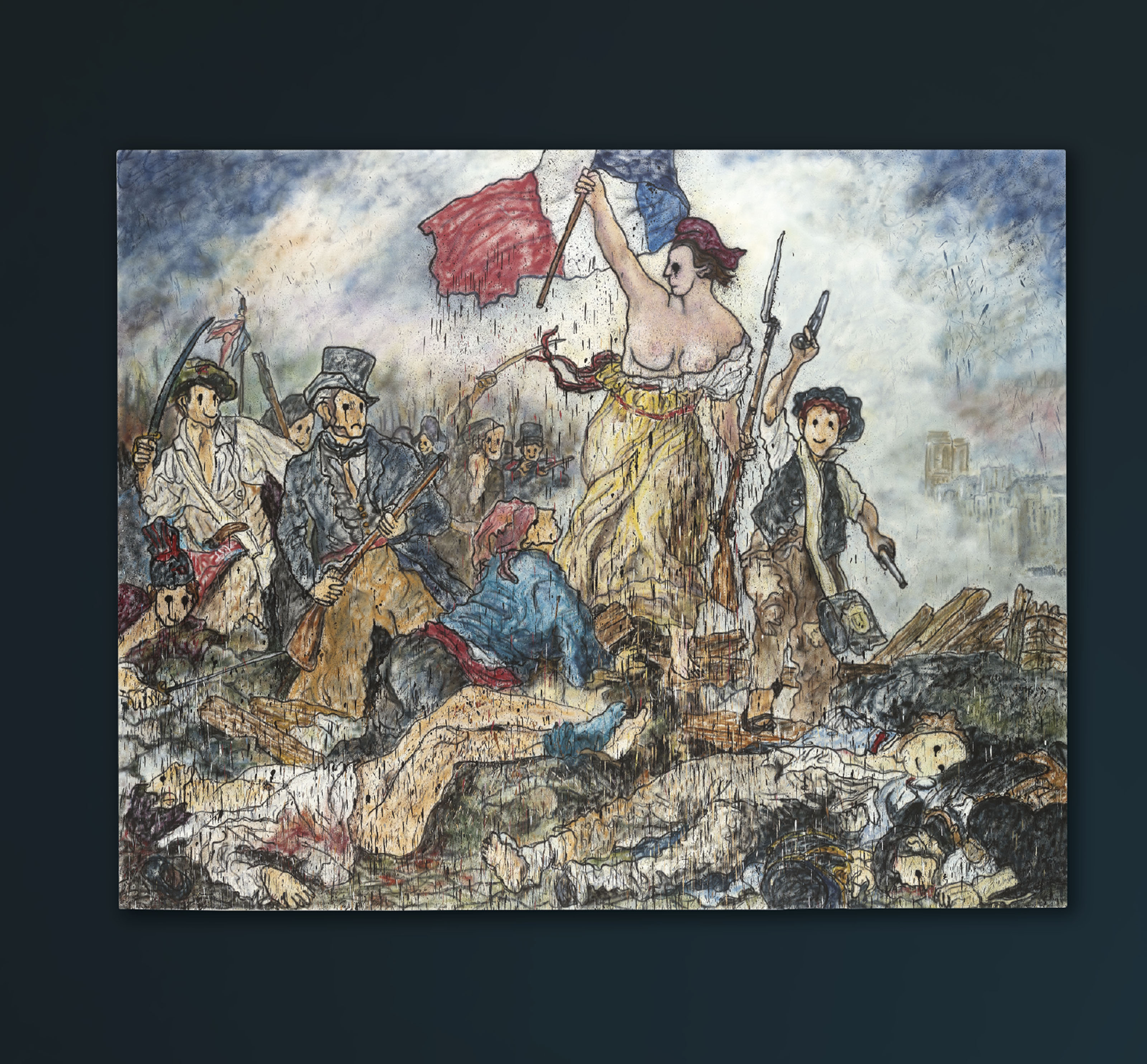 Eugène Delacroix — Свобода, ведущая народ II (вдохновлен Эженом Делакруа), изображение 2