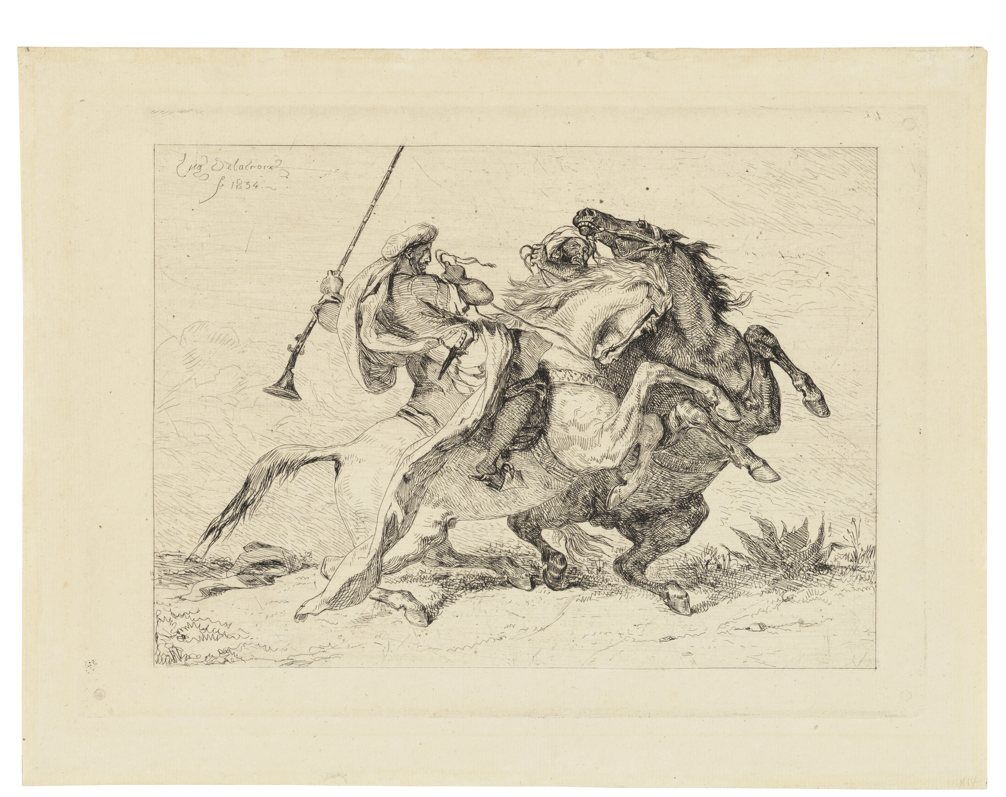 Eugène Delacroix — Встреча морских кавалеров